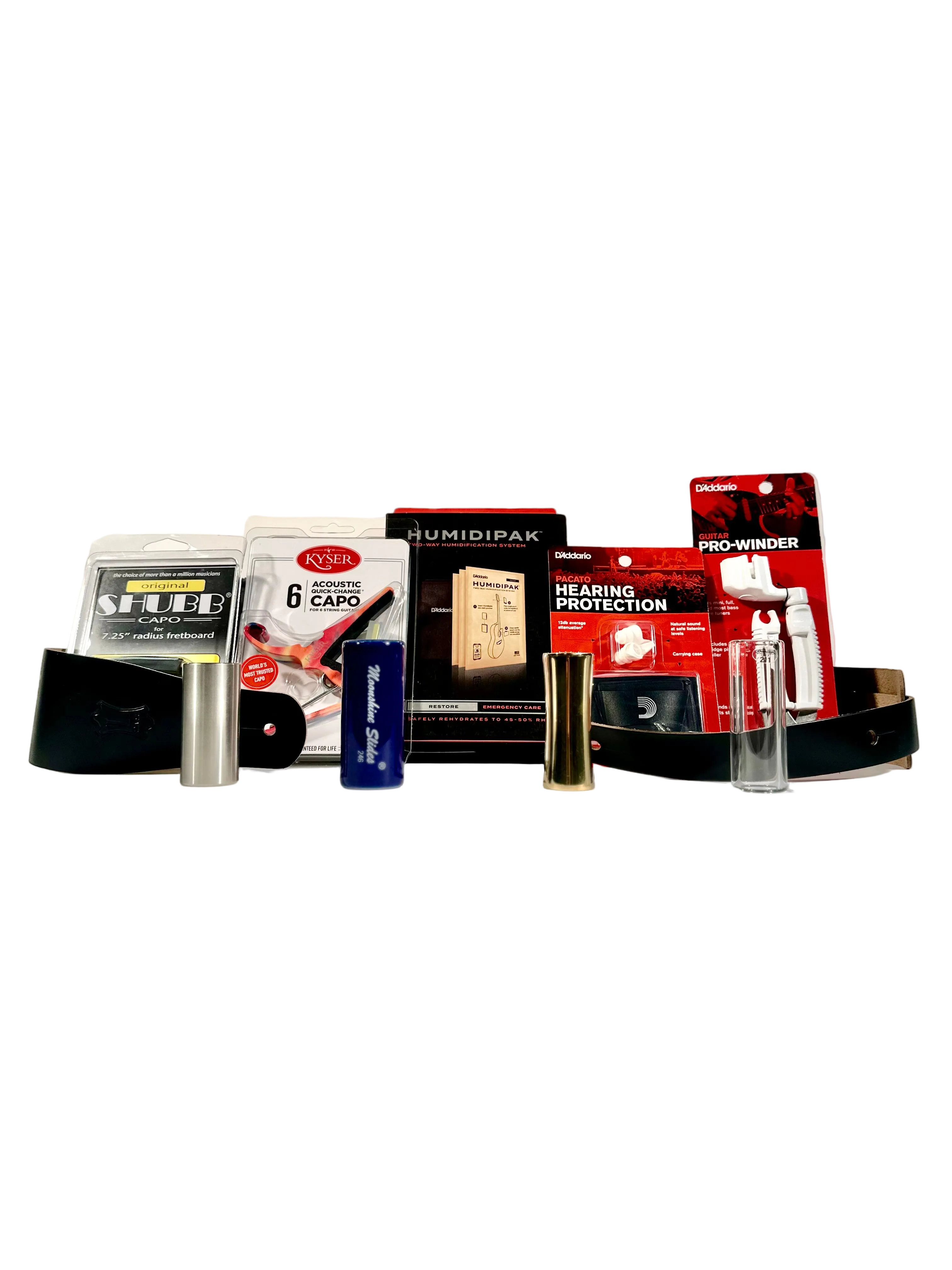 Guitar strap on a guitar