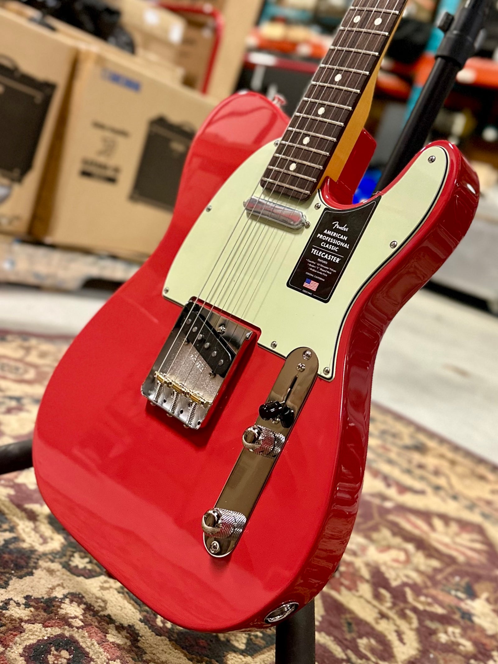 Fender American Professional Classic Telecaster, Faded Dakota Red