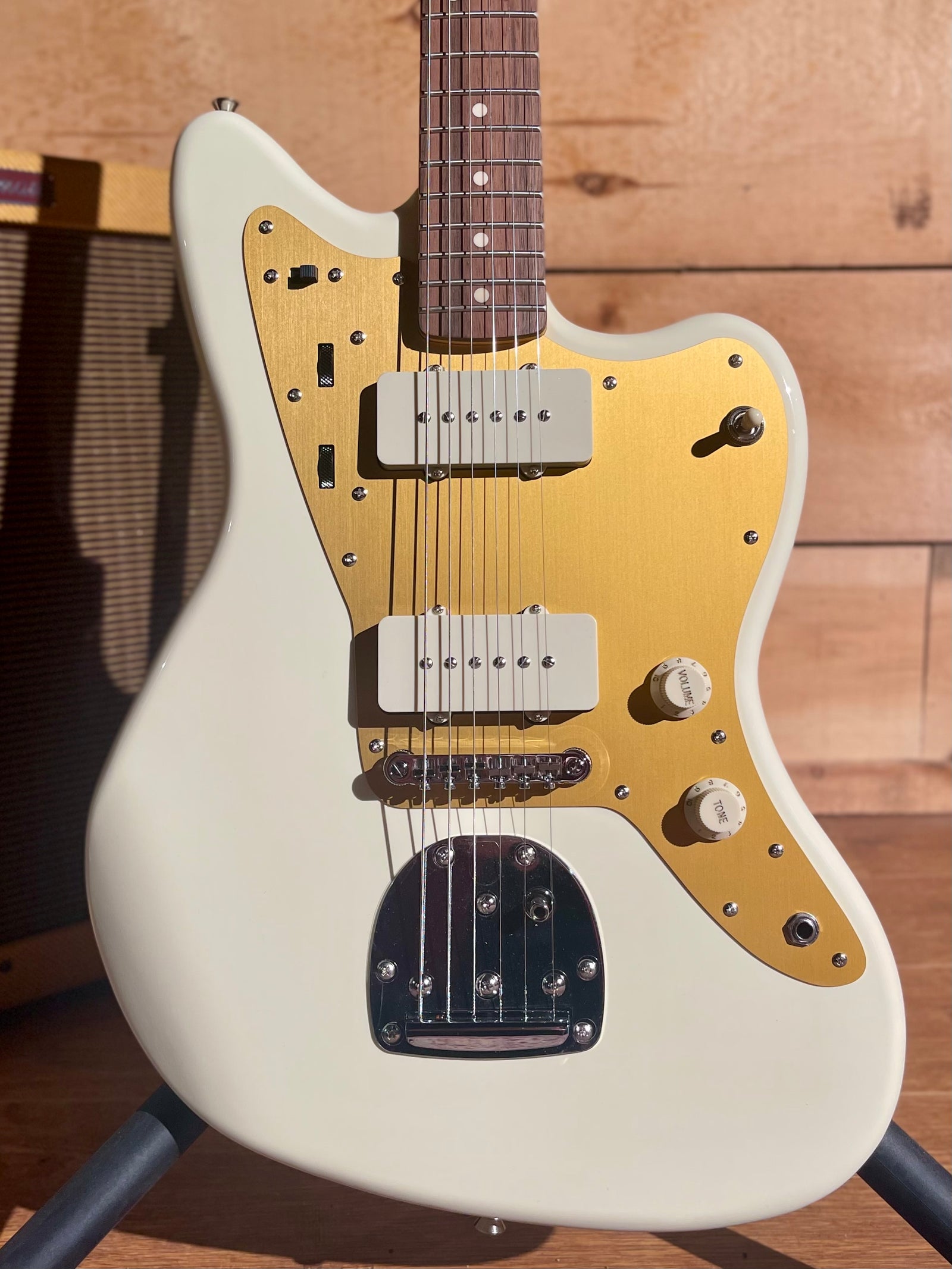 Squier J Mascis Jazzmaster, Vintage White