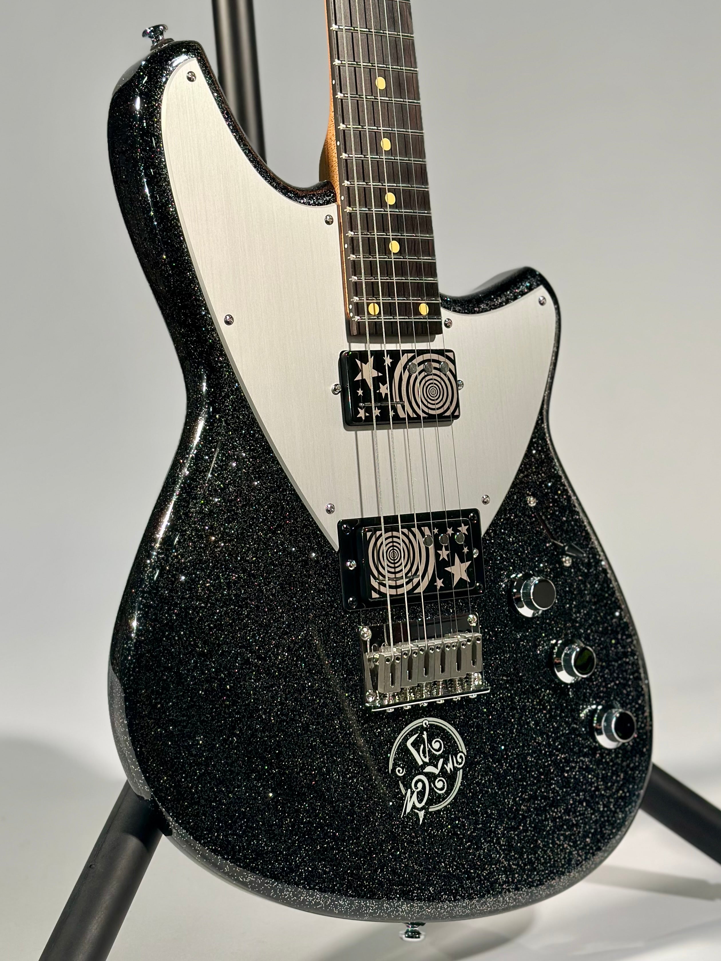 Reverend Billy Corgan Signature Drop-Z Infinite Sadness Edition, Black Sparkle