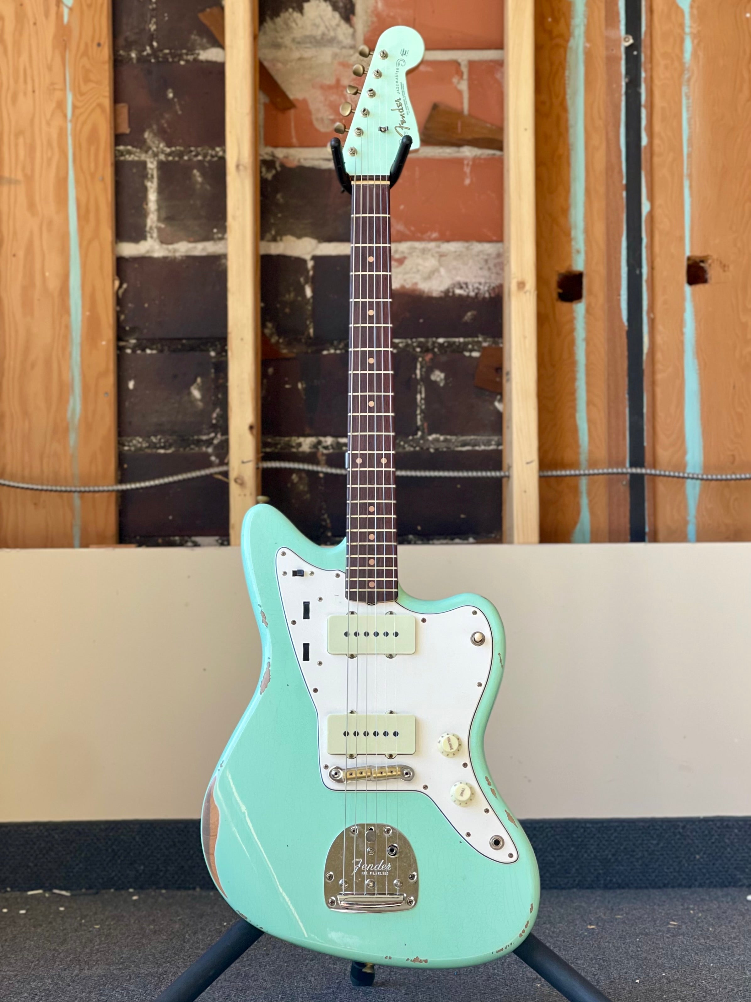 Fender Custom Shop 1963 Jazzmaster Relic, Rosewood Fingerboard, Aged Surf Green