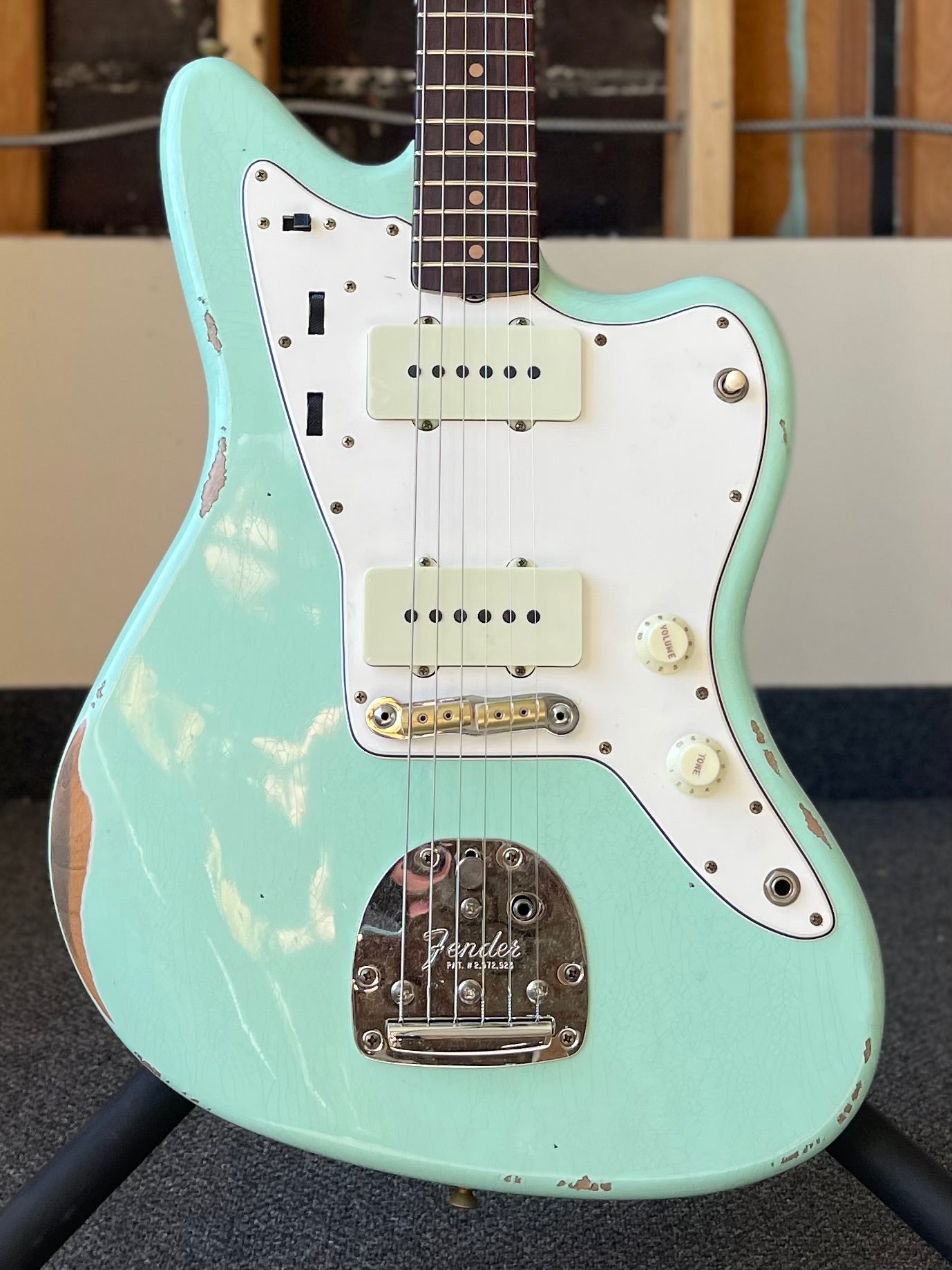 Fender Custom Shop 1963 Jazzmaster Relic, Rosewood Fingerboard, Aged Surf Green