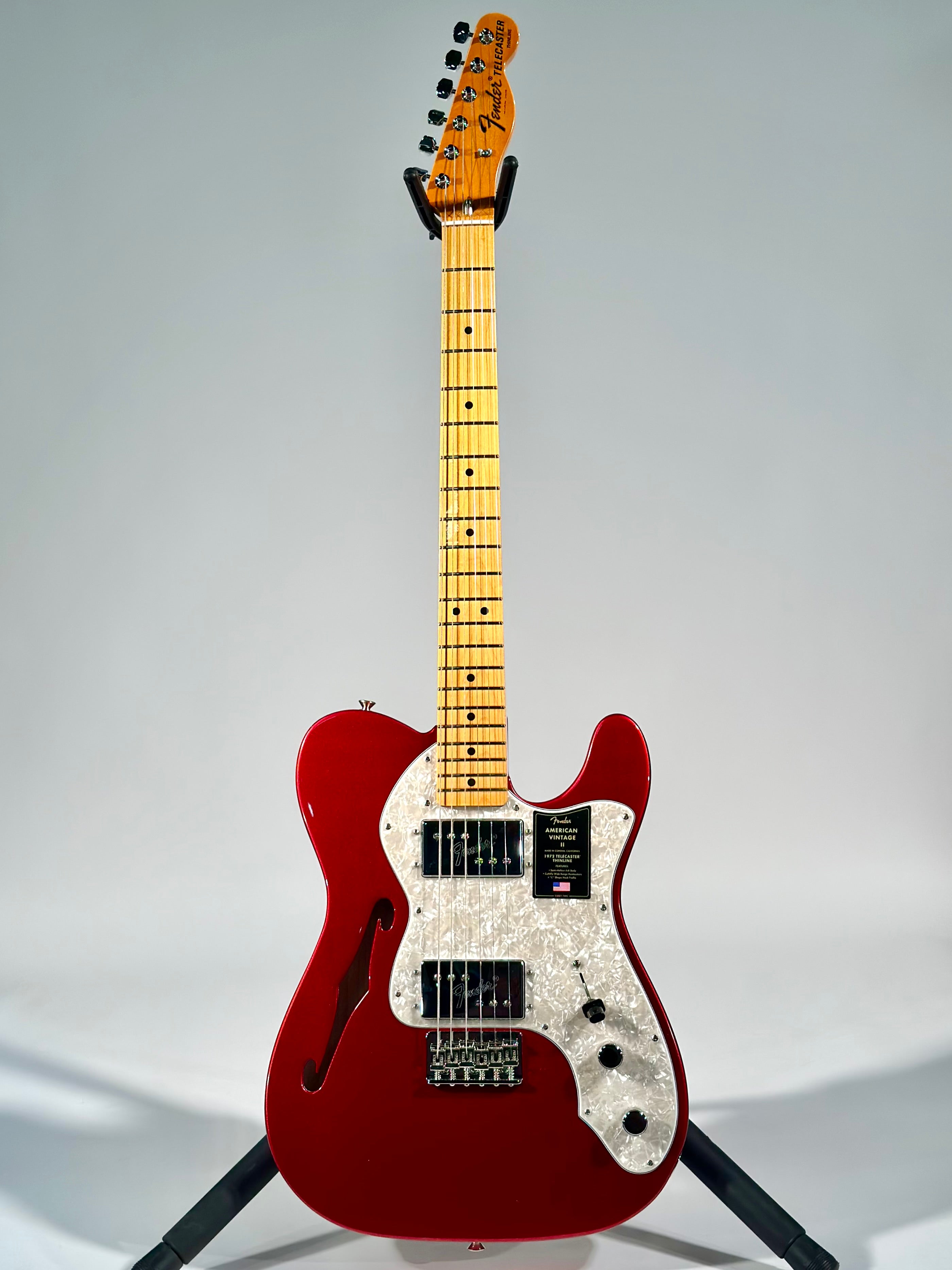 Fender American Vintage II 1972 Telecaster Thinline, Candy Apple Red