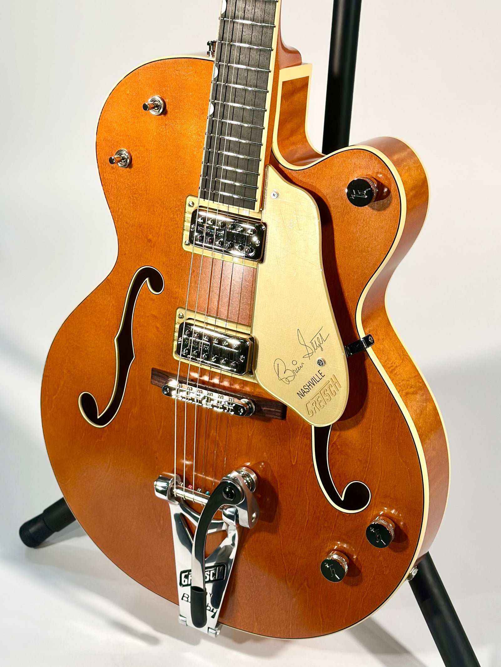 Gretsch G6120T-BSSMK Brian Setzer Signature Nashville Hollow Body '59 ''Smoke'' with Bigsby, Smoke Orange