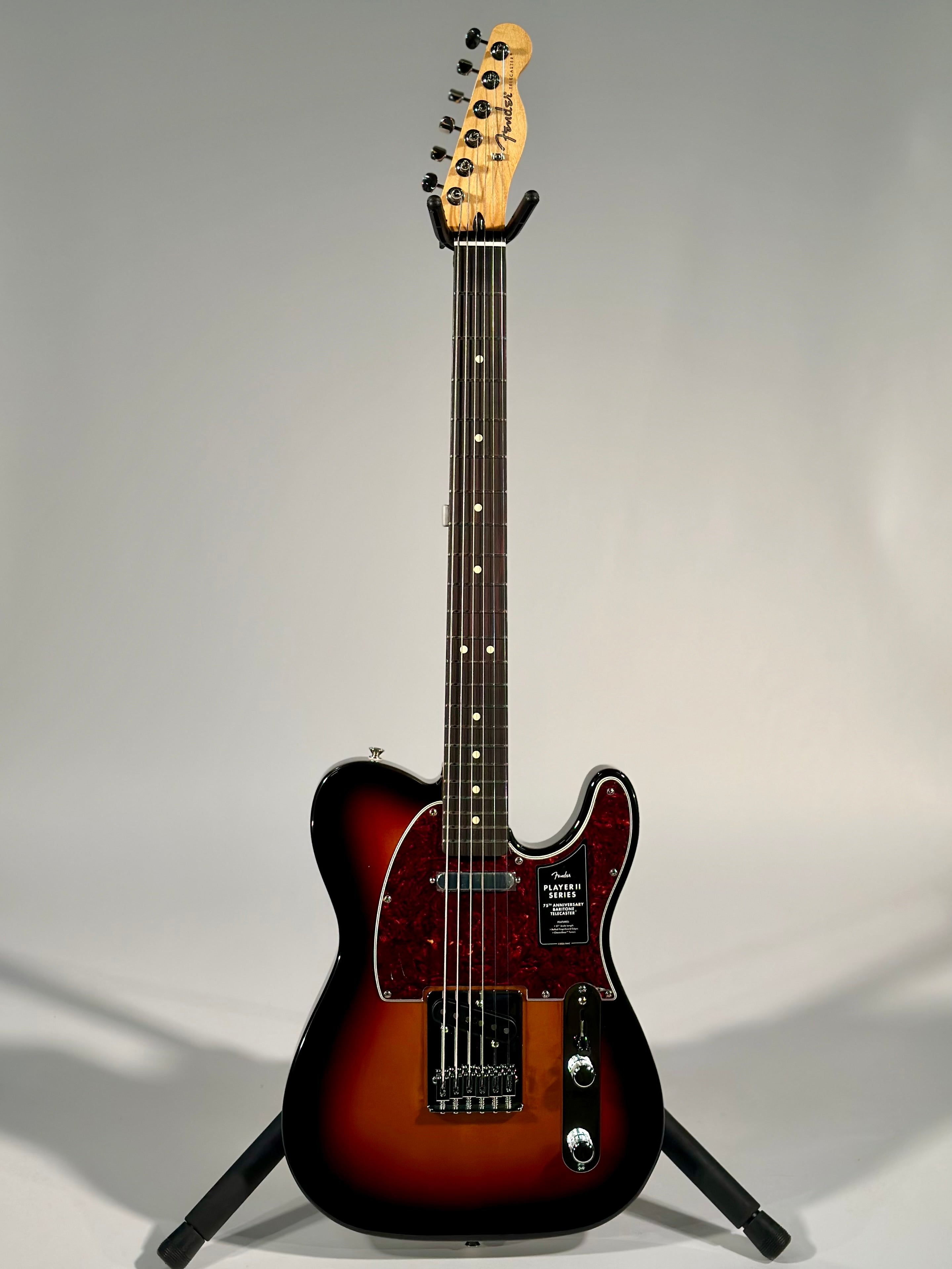 Fender 75th Anniversary Player II Baritone Telecaster, 3-Color Sunburst