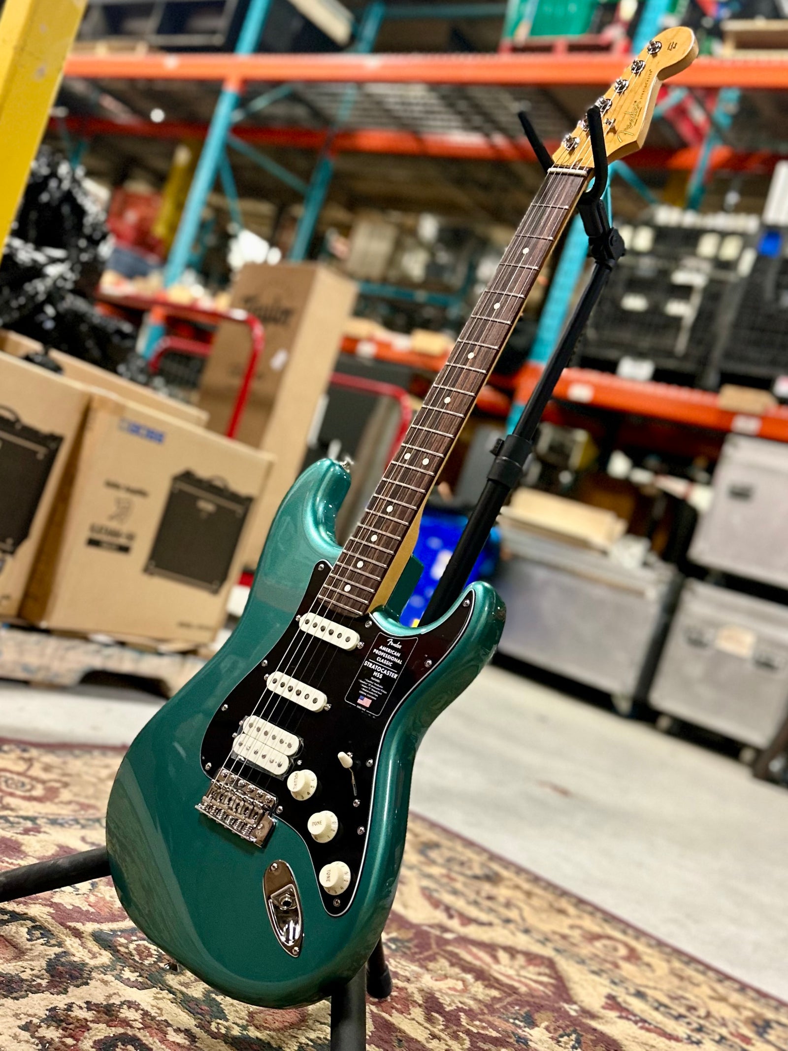 Fender American Professional Classic Stratocaster, Faded Sherwood Green Metallic