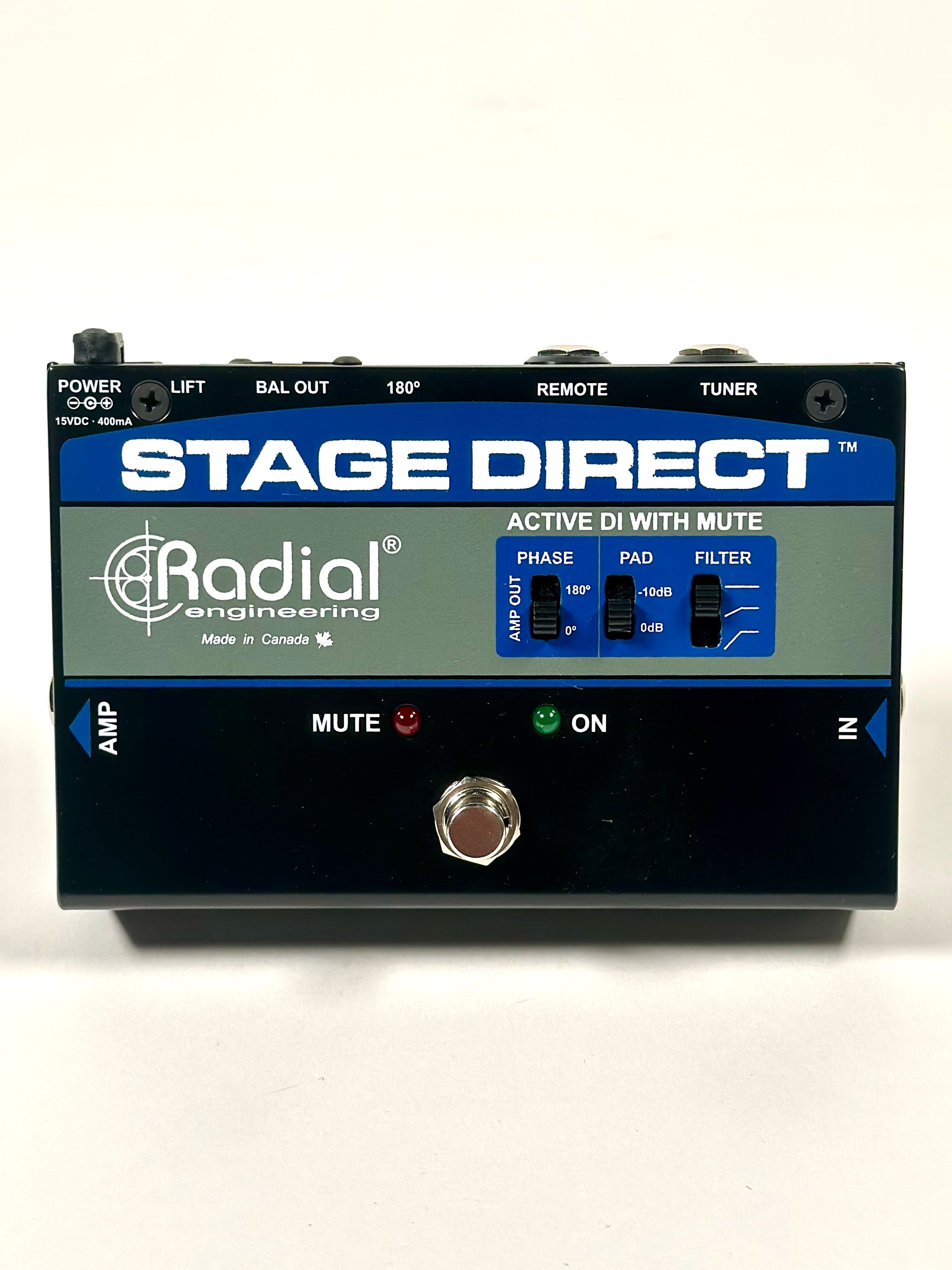 Radial Stage Direct Active DI w/Muting