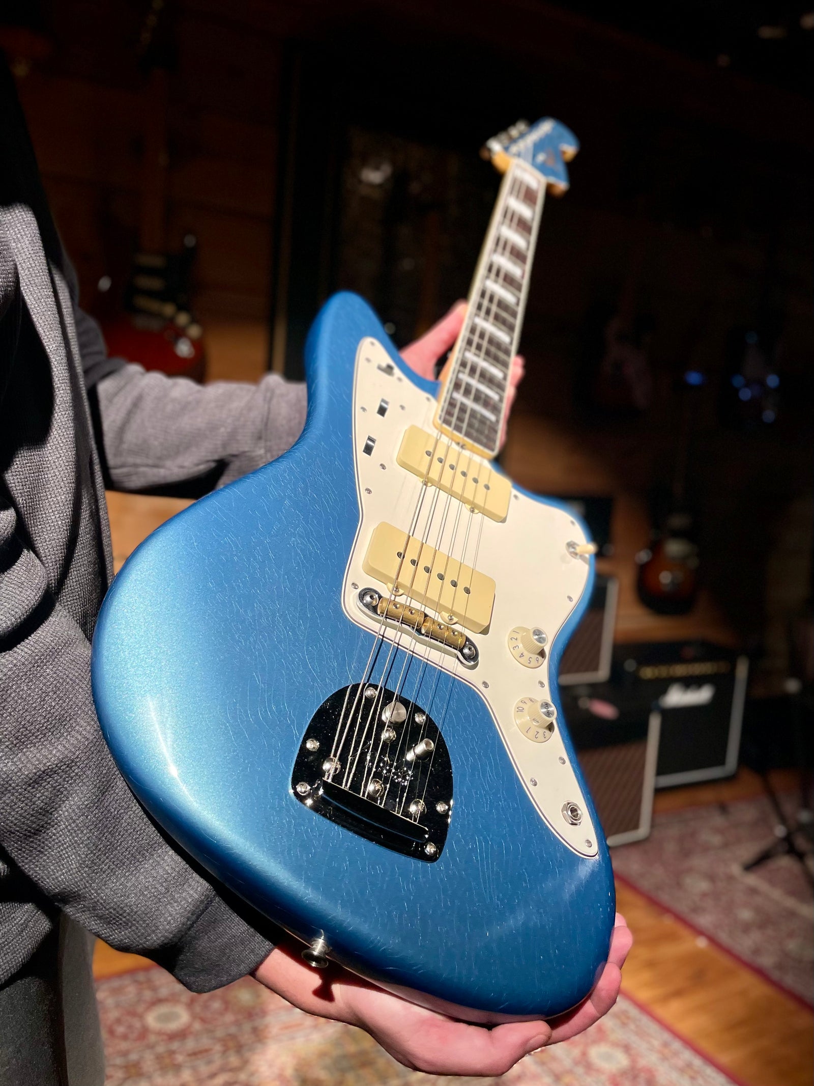 Fender Custom Shop 1967 Jazzmaster Deluxe Closet Classic, Aged Lake Placid Blue