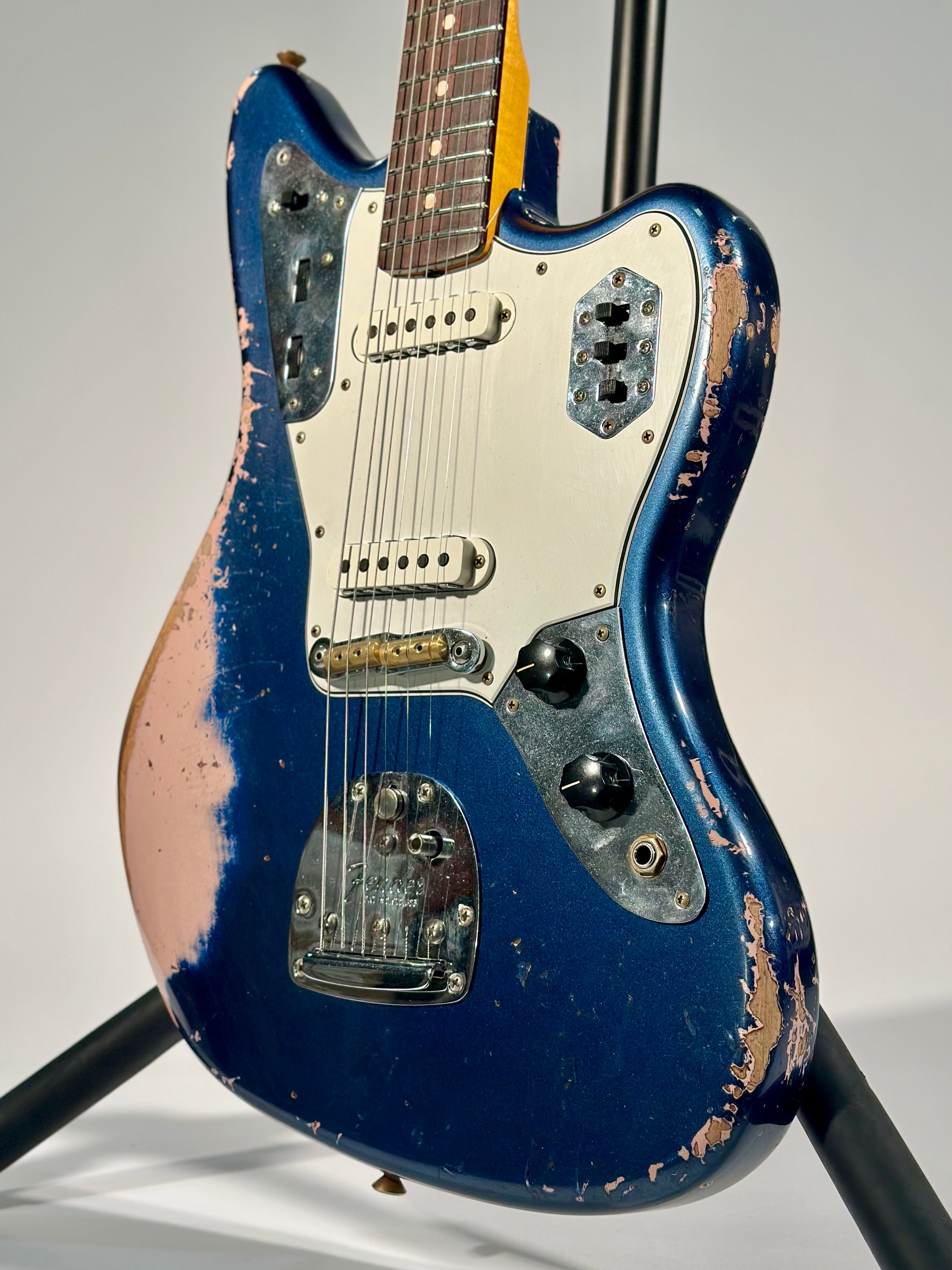 Fender Custom Shop 1962 Jaguar Heavy Relic, Baltic Blue over Shell Pink