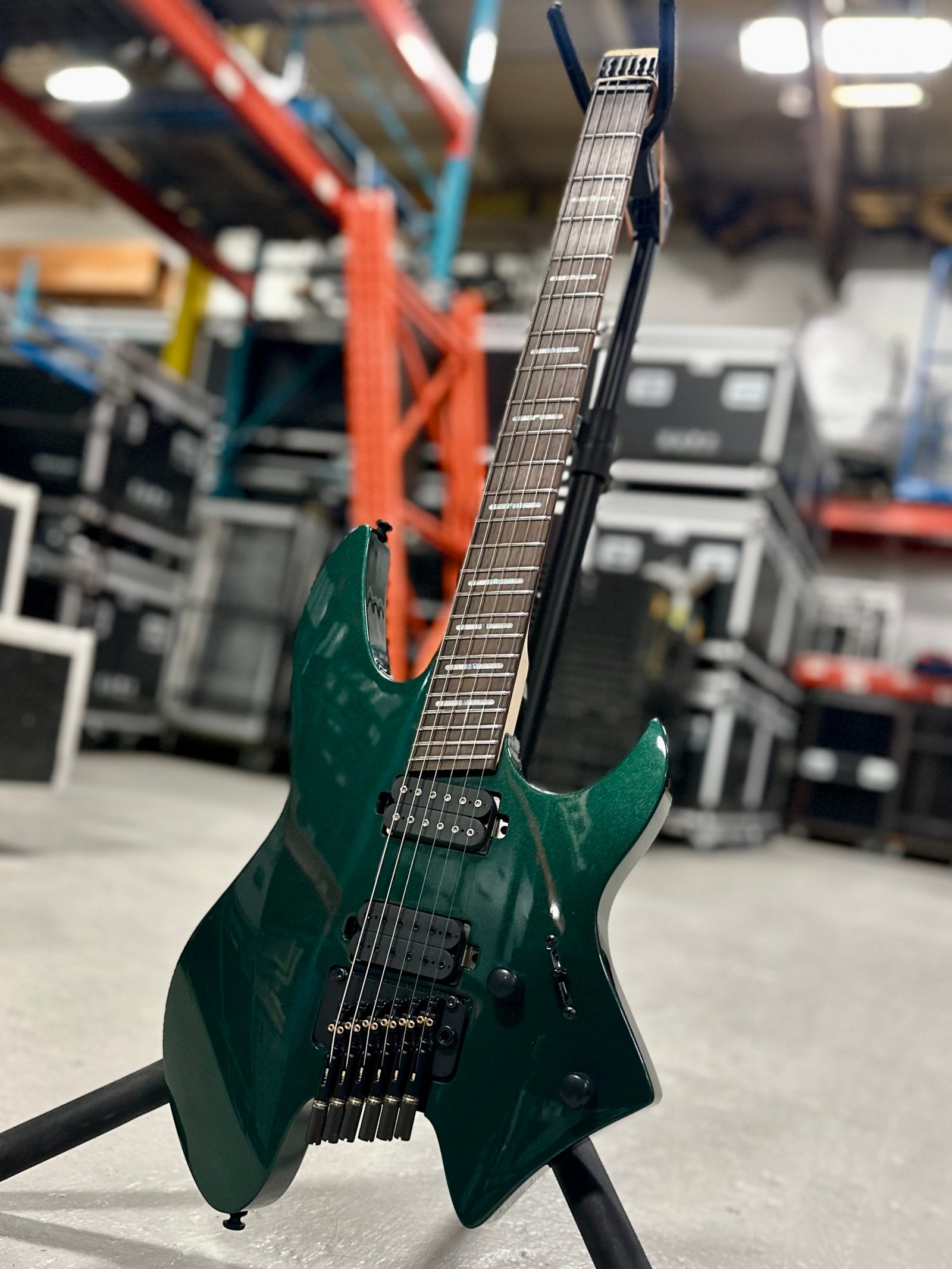 Sire Larry Carlton X6 Headless Guitar, Metallic Green