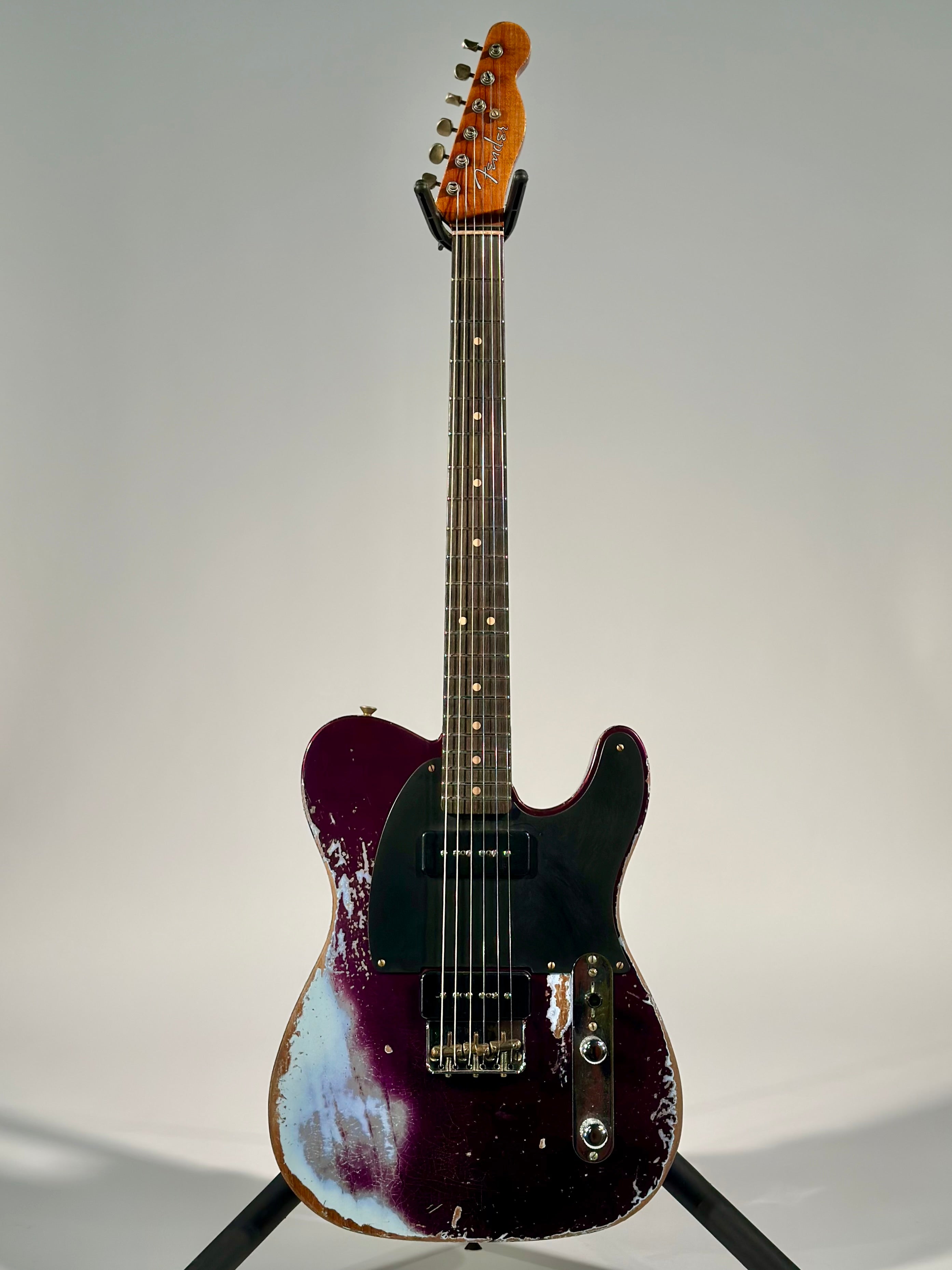 Fender Custom Shop 1951 Nocaster Super Heavy Relic, Plum Purple Metallic/Sonic Blue
