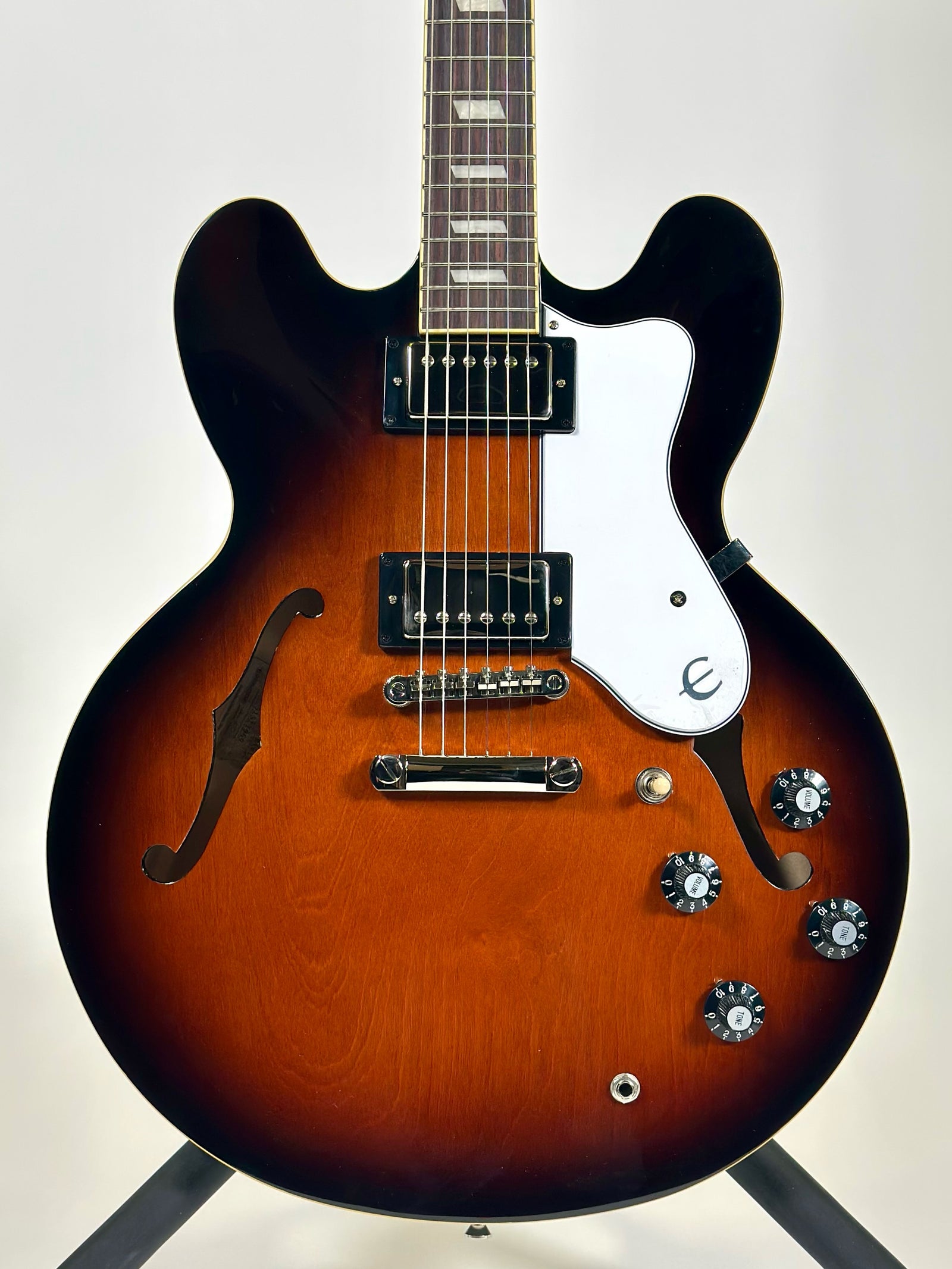 Epiphone Bonehead Riviera, Dark Tobacco Sunburst