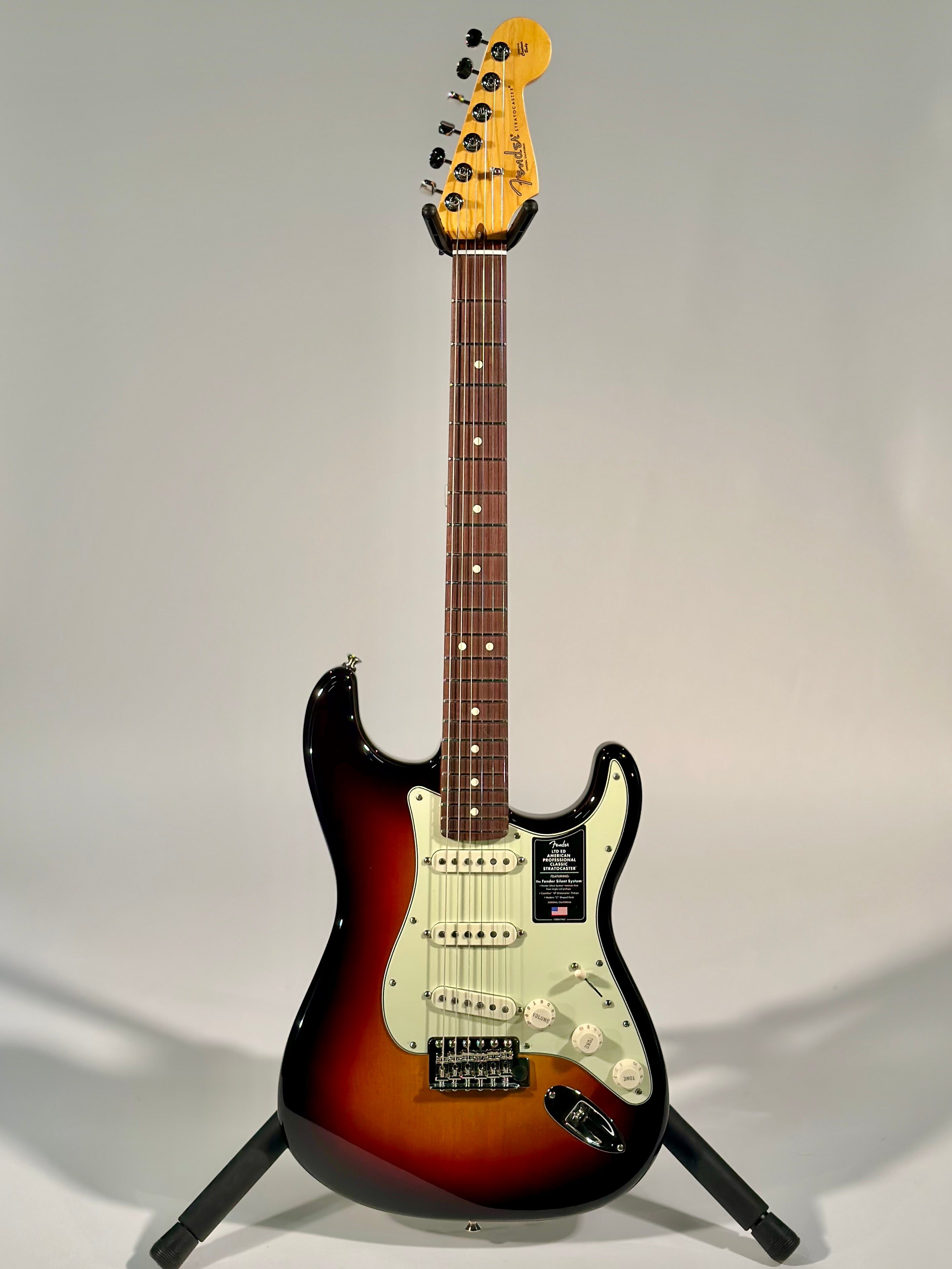 Fender Limited Edition American Professional Classic Silent System Stratocaster, 3-Color Sunburst