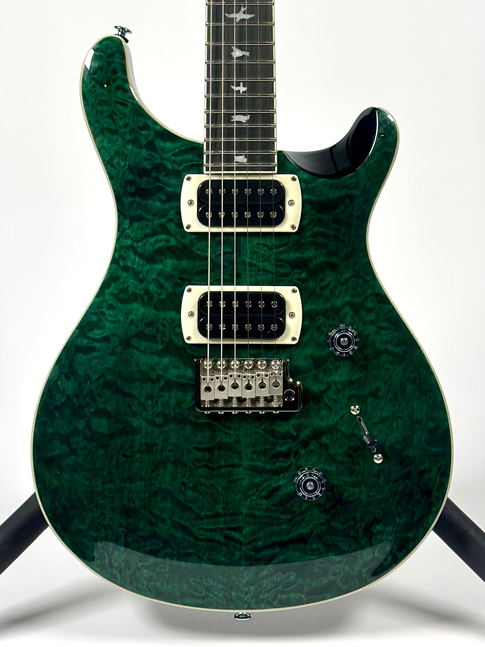 PRS SE Custom 24, Quilt package, Teal Black