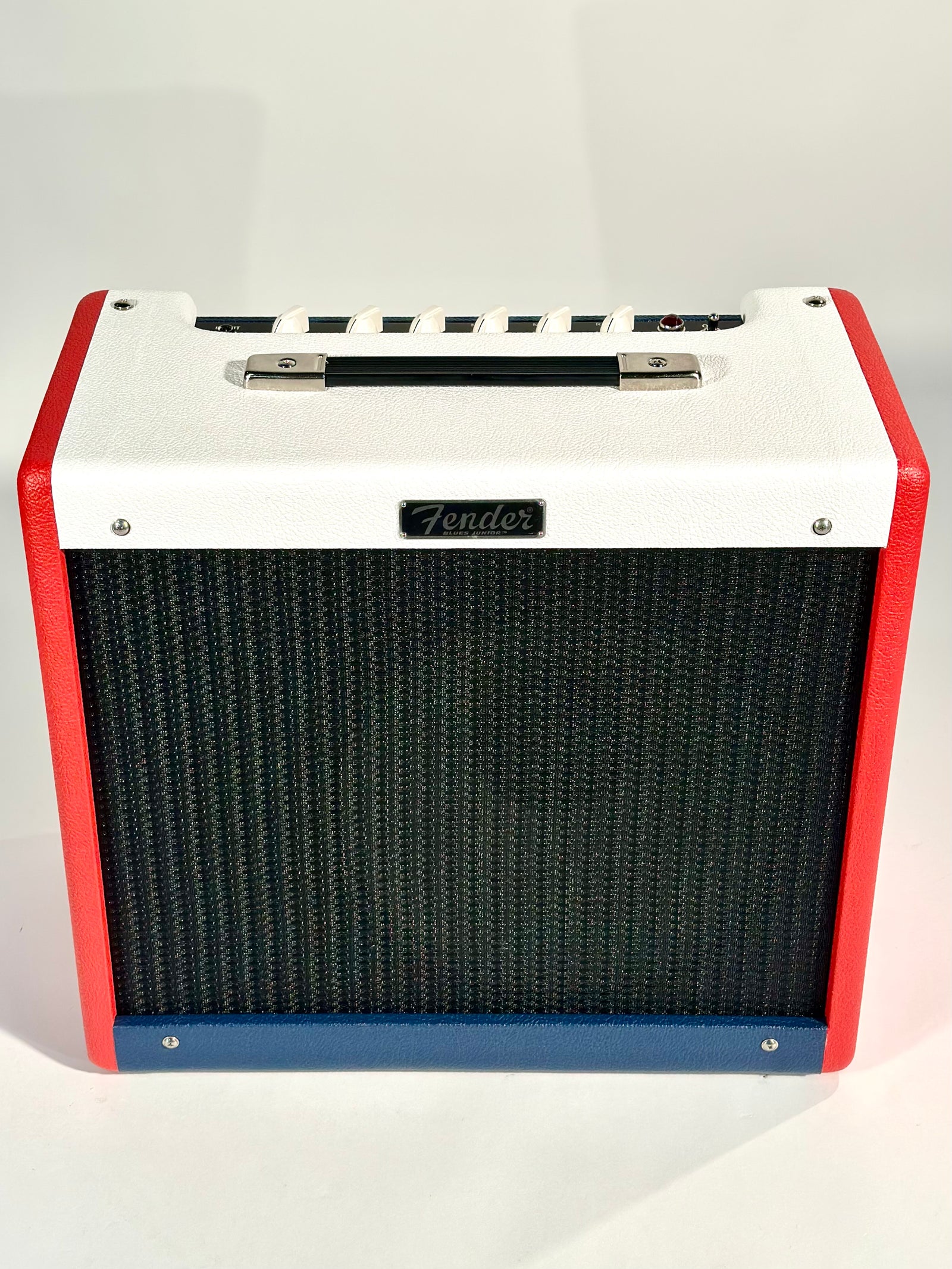 Fender Blues Junior IV Color Trio, Eminence Cannabis Rex, Red, White and Blue