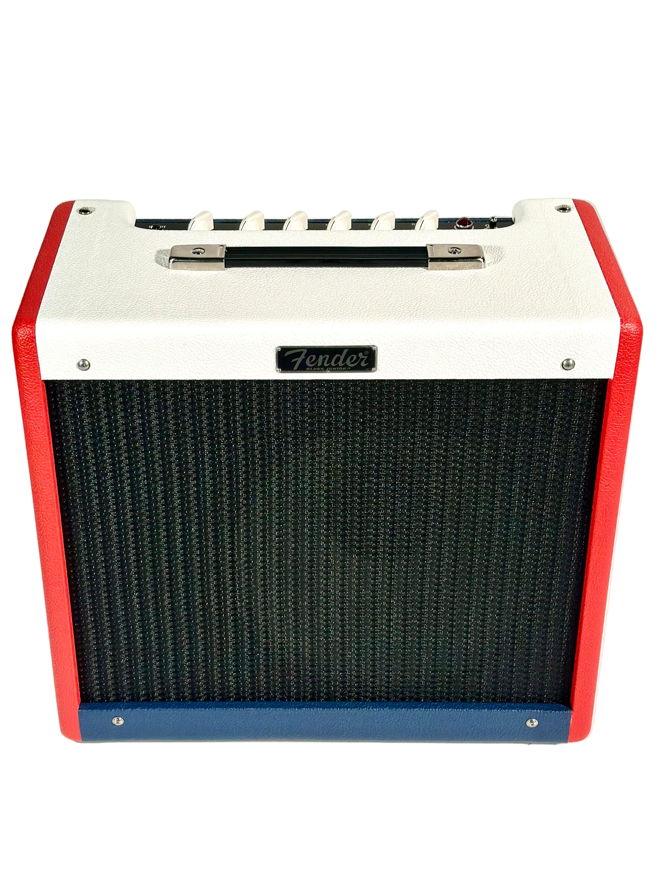 Fender Blues Junior IV Color Trio, Eminence Cannabis Rex, Red, White and Blue