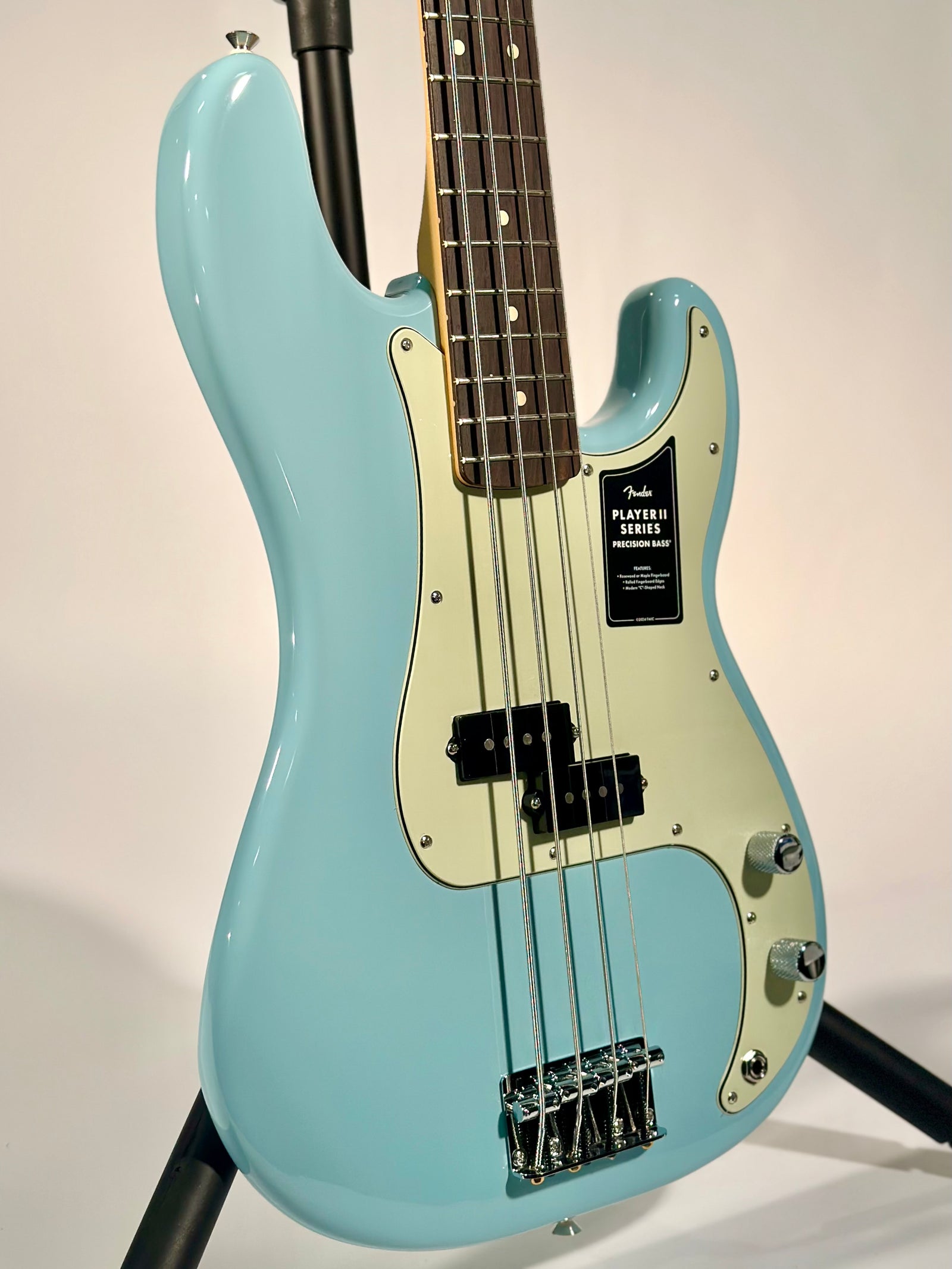 Fender 75th Anniversary Player II Precision Bass, Daphne Blue