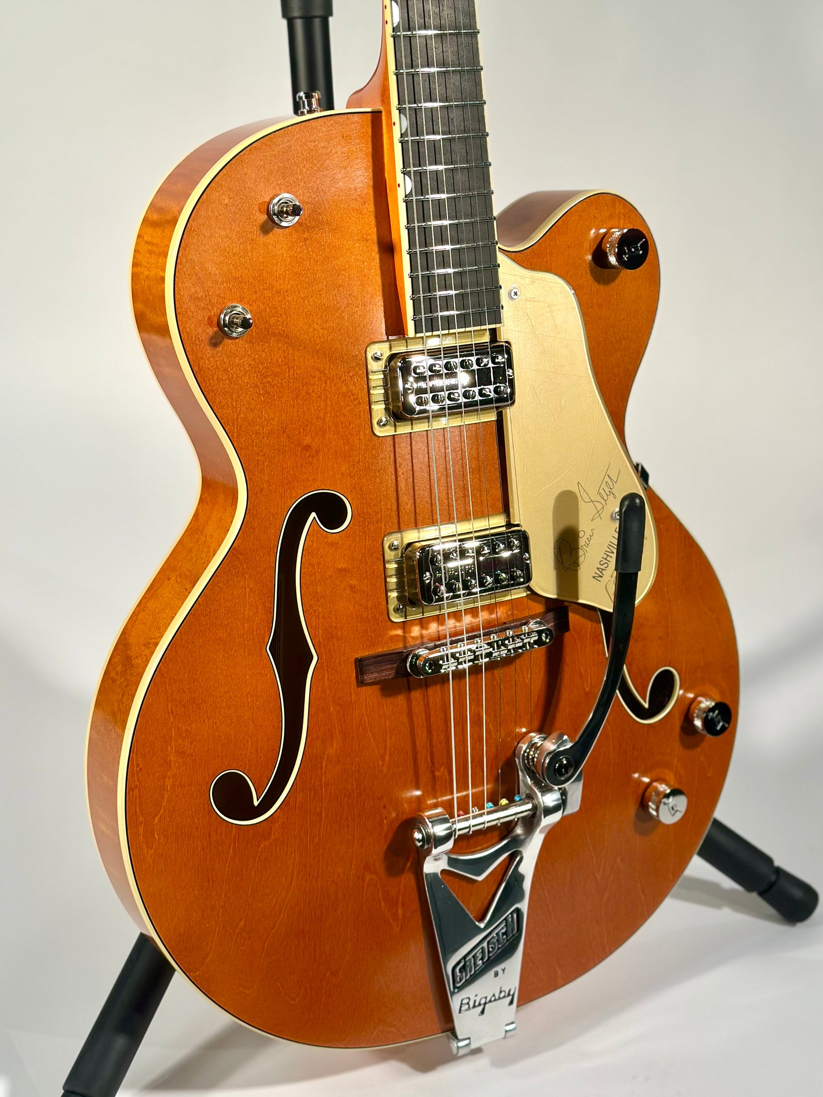 Gretsch G6120T-BSSMK Brian Setzer Signature Nashville Hollow Body '59 ''Smoke'' with Bigsby, Smoke Orange