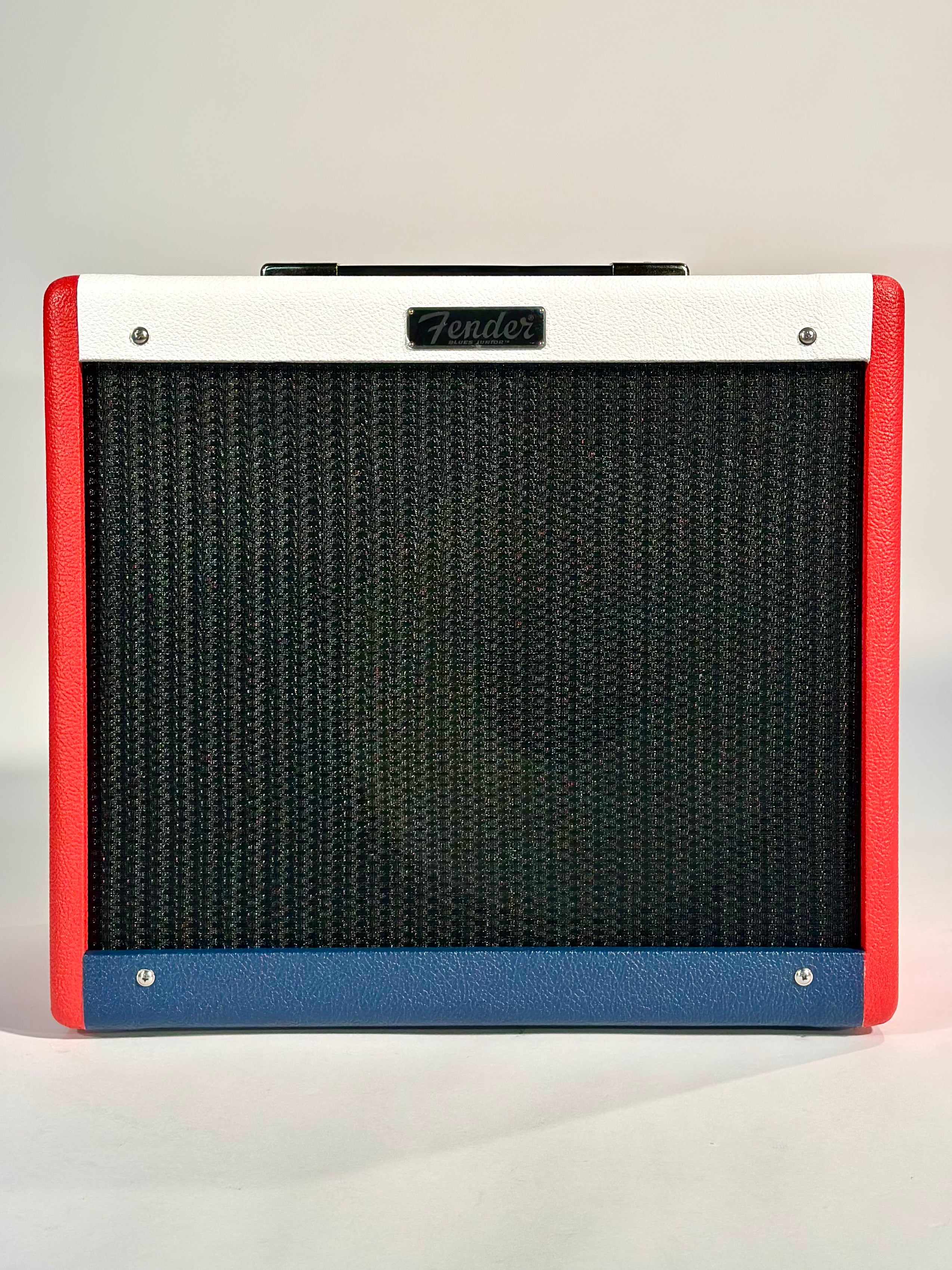 Fender Blues Junior IV Color Trio, Eminence Cannabis Rex, Red, White and Blue