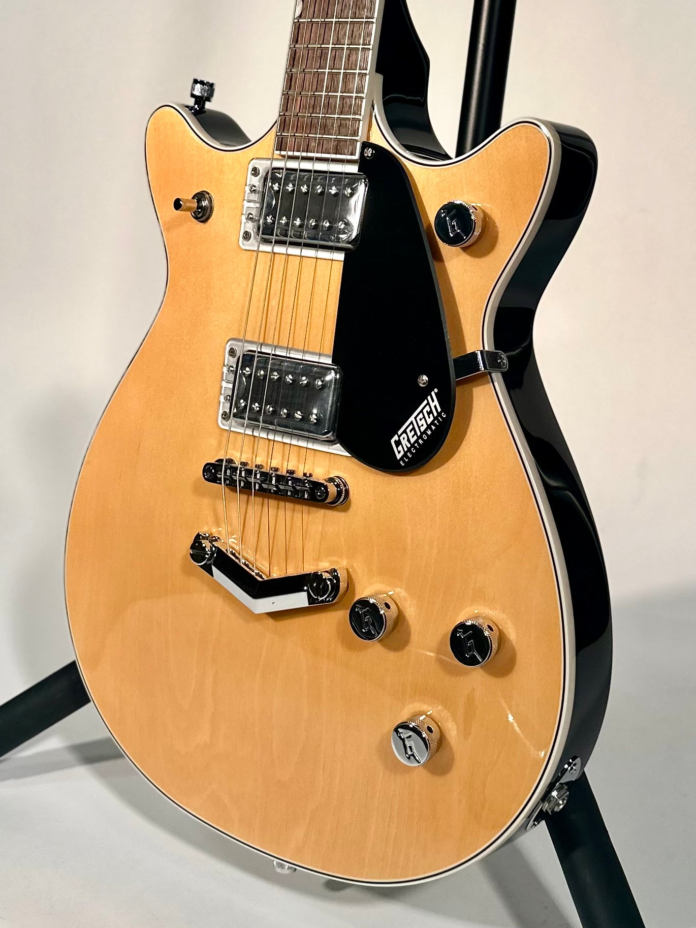 Gretsch G5222 Electromatic Double Jet BT with V-Stoptail, Aged Natural
