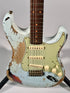 Fender Custom Shop Limited Edition 1961 Stratocaster Super Heavy Relic, Aged Sonic Blue Over 3-Tone Sunburst