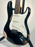 Fender Custom Shop Deluxe Stratocaster Heavy Relic, 3A Rosewood Fingerboard, Aged Black