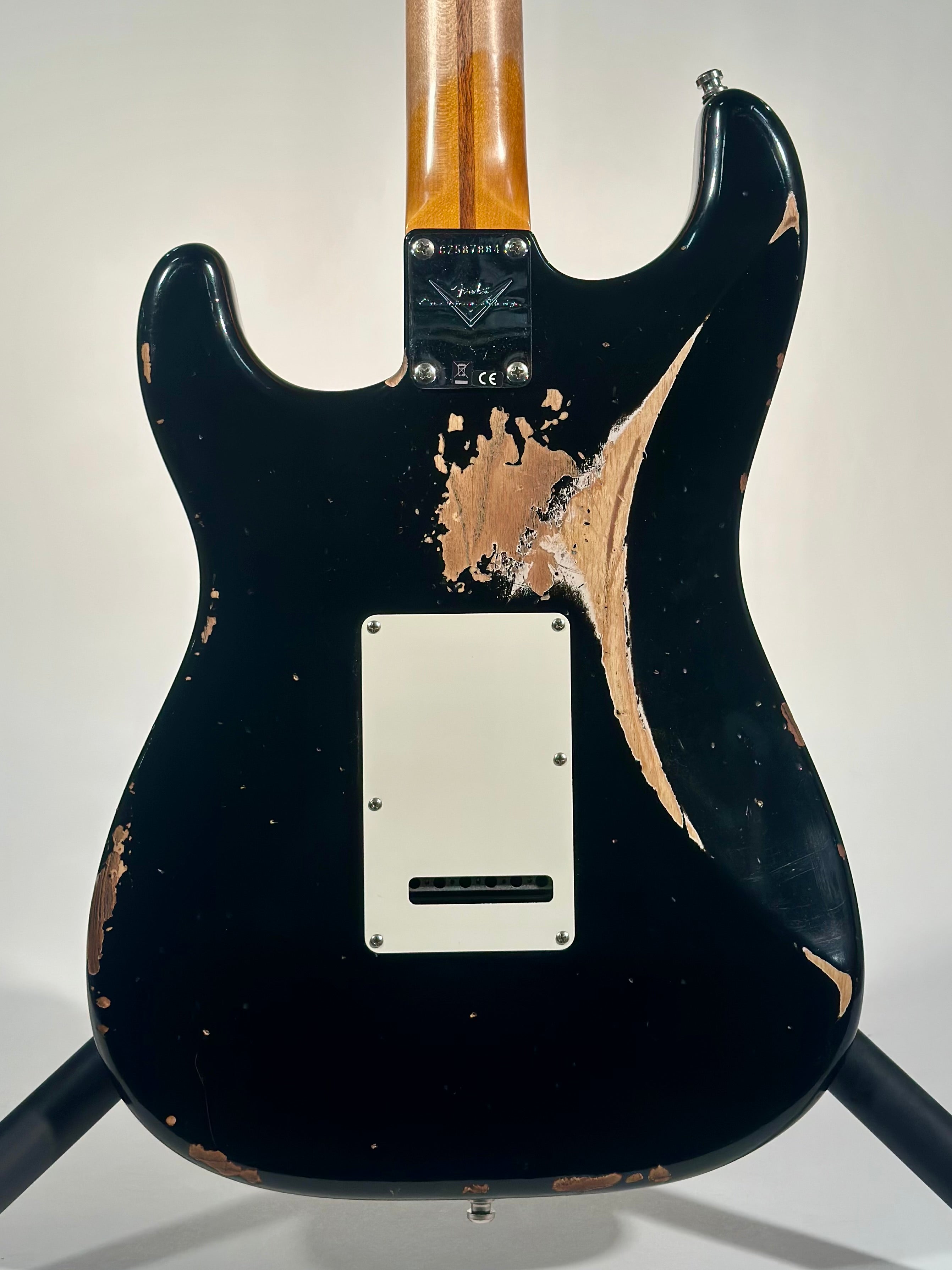 Fender Custom Shop Deluxe Stratocaster Heavy Relic, 3A Rosewood Fingerboard, Aged Black