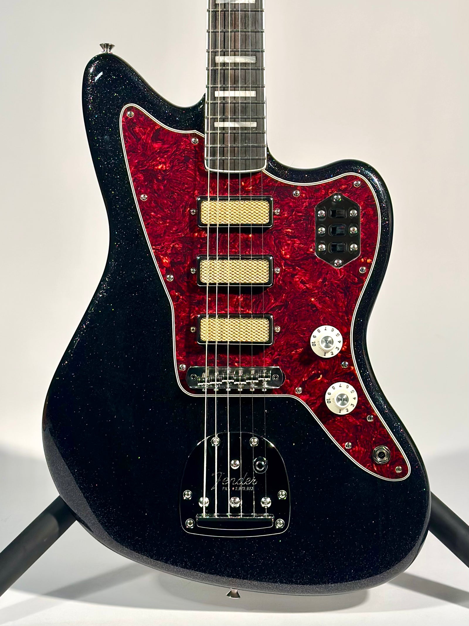 Fender Limited Edition Gold Foil Jazzmaster, Black Sparkle