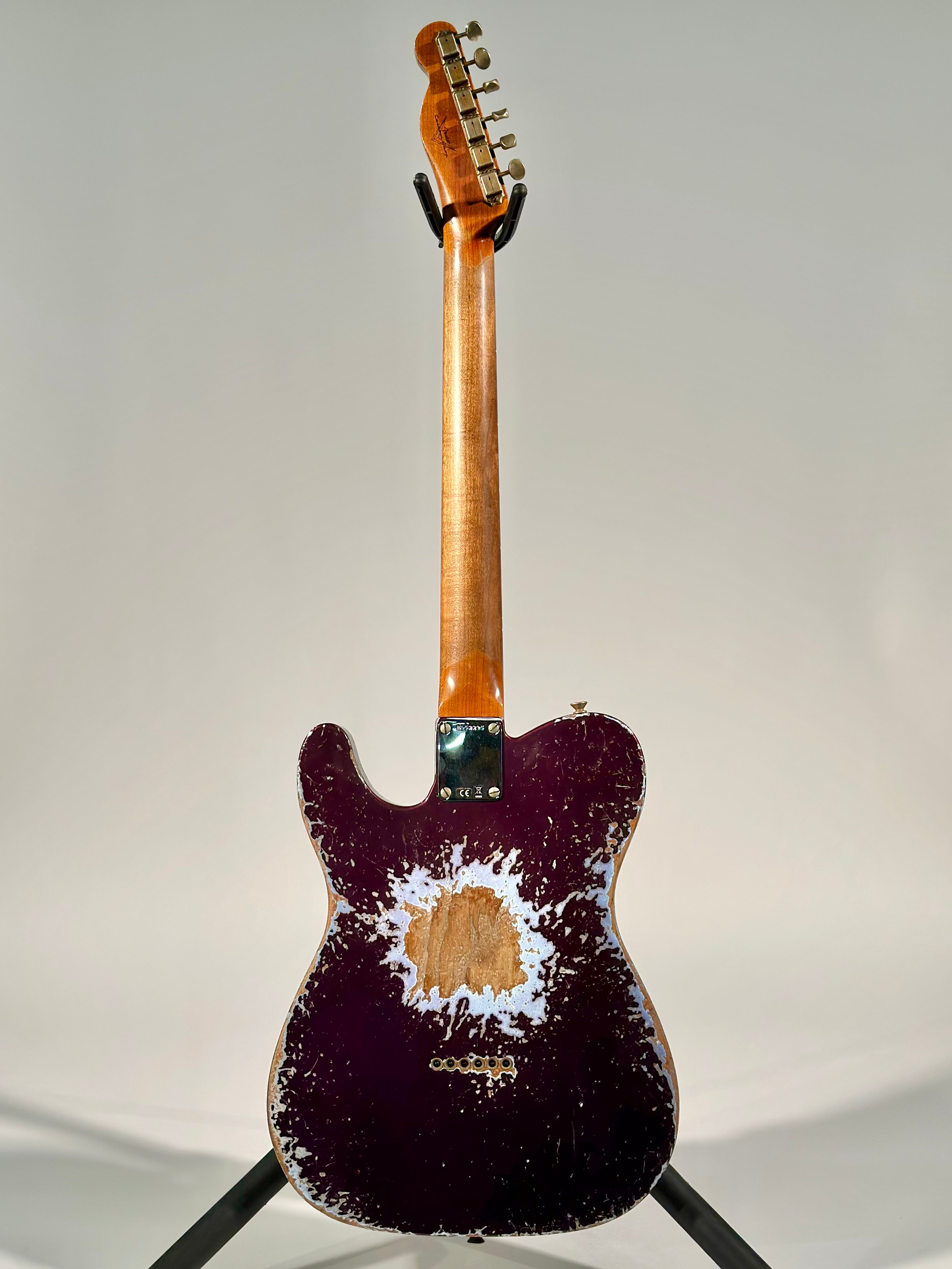 Fender Custom Shop 1951 Nocaster Super Heavy Relic, Plum Purple Metallic/Sonic Blue