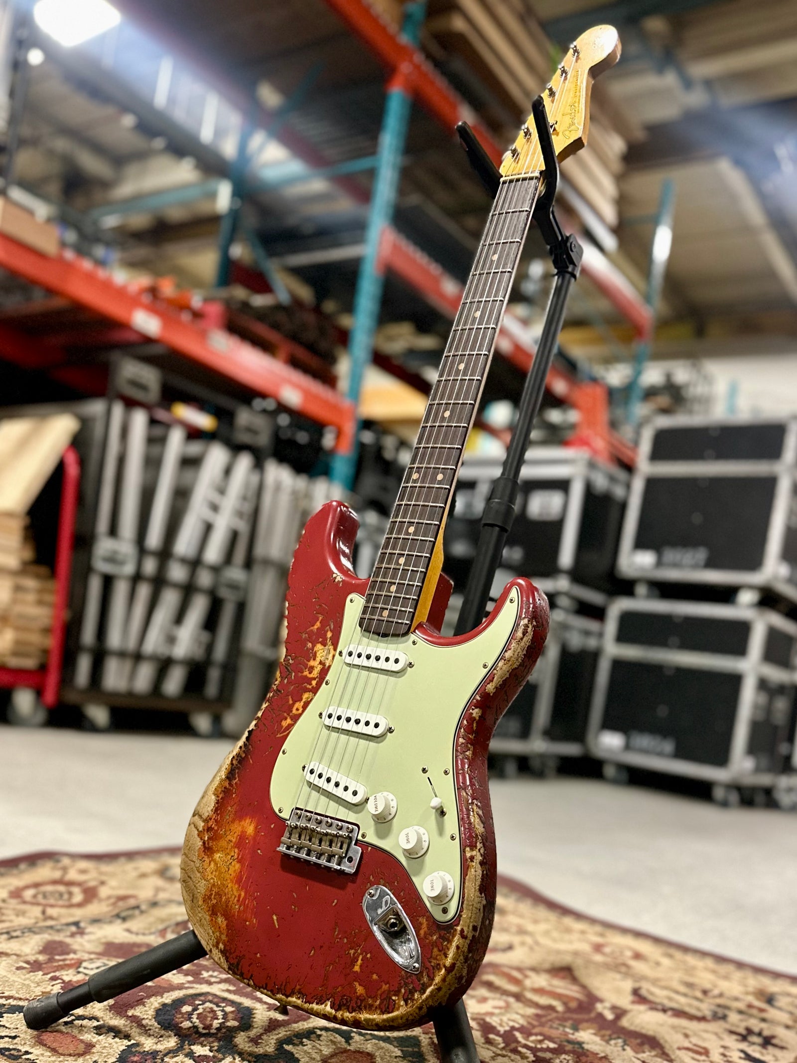 Fender Custom Shop 1961 Stratocaster Super Heavy Relic, Aged Dakota Red over 3-Color Sunburst