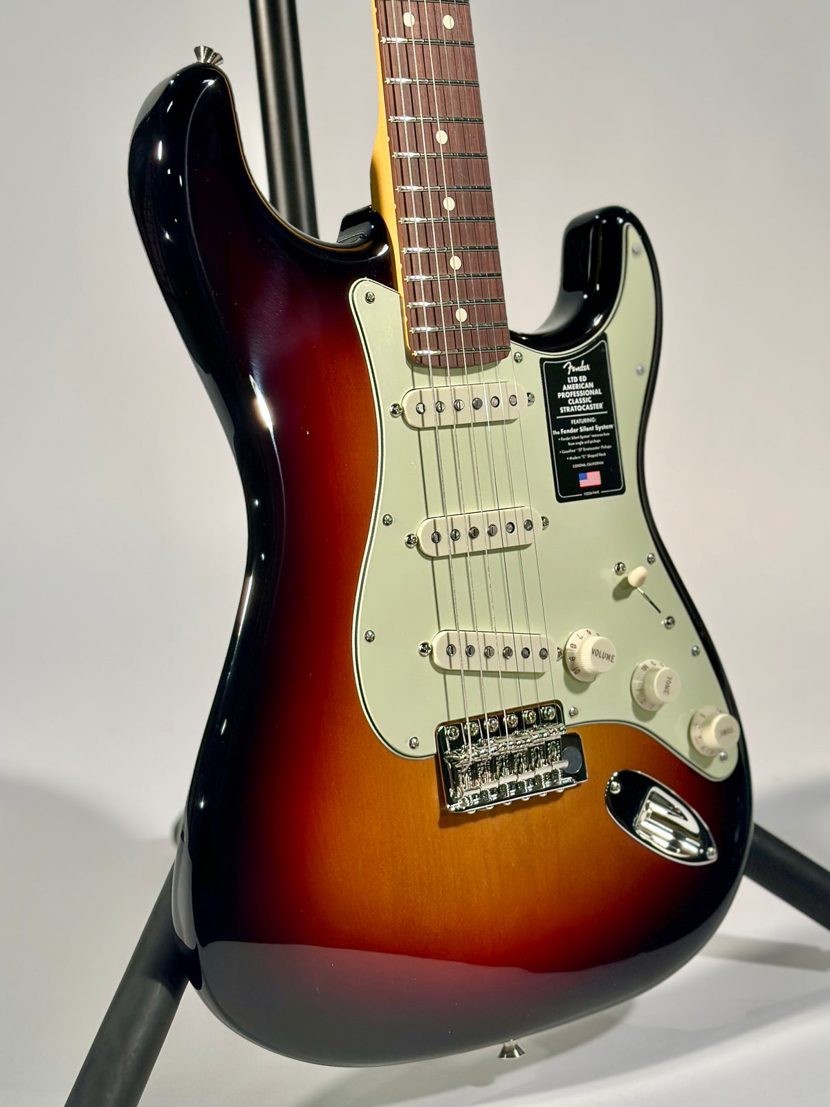 Fender Limited Edition American Professional Classic Silent System Stratocaster, 3-Color Sunburst