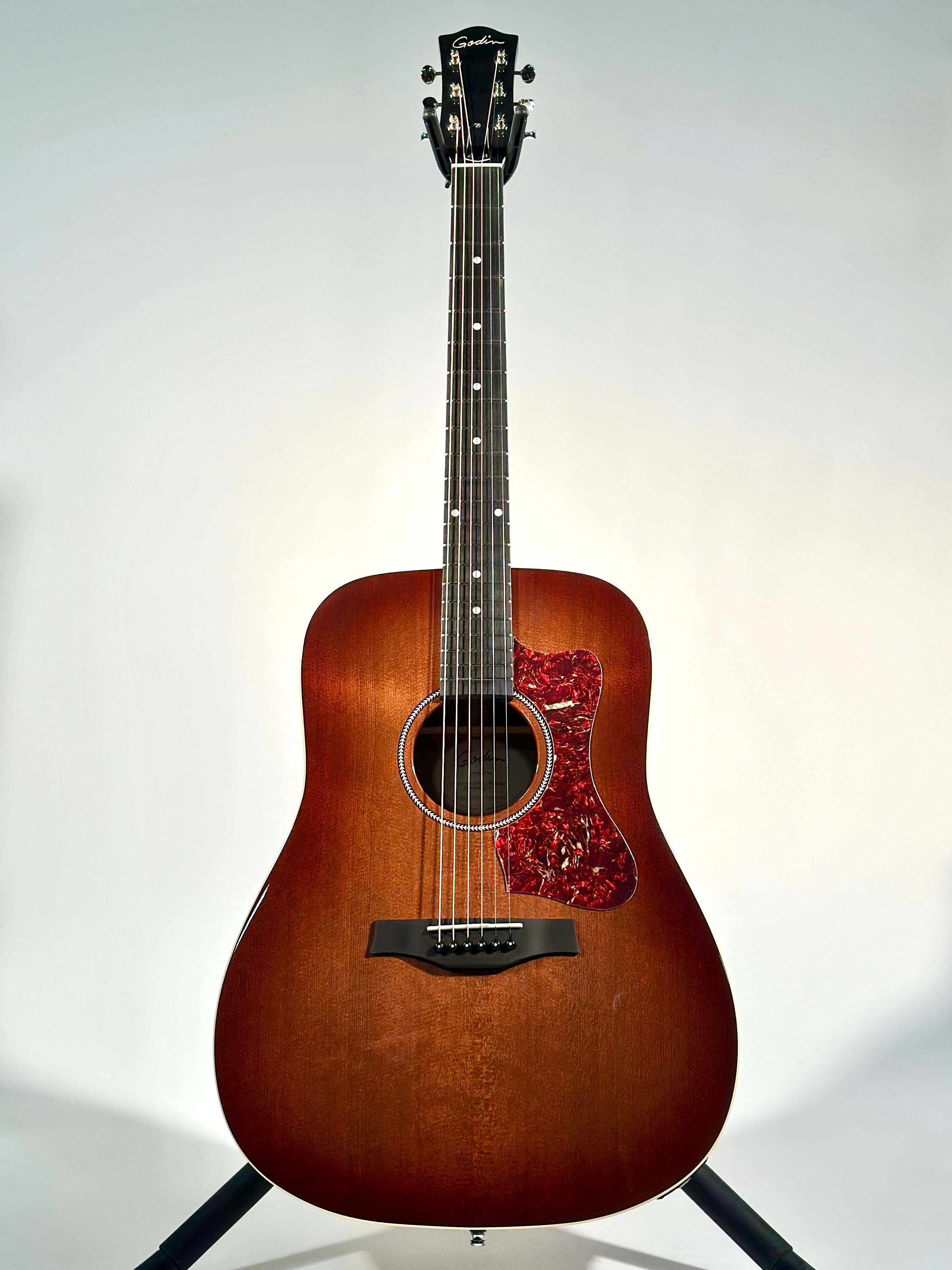 Godin Century Maho, Cognac Rustic Burst EQ