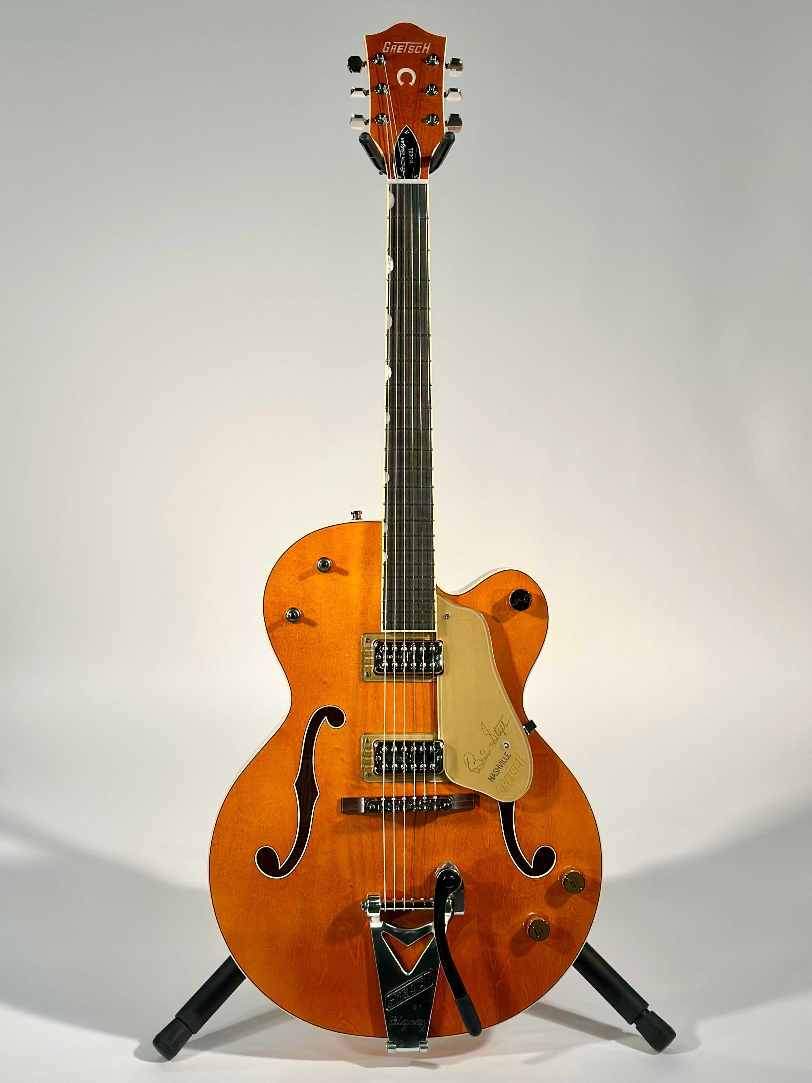 Gretsch G6120T-BSSMK Brian Setzer Signature Nashville Hollow Body '59 ''Smoke'' with Bigsby, Smoke Orange