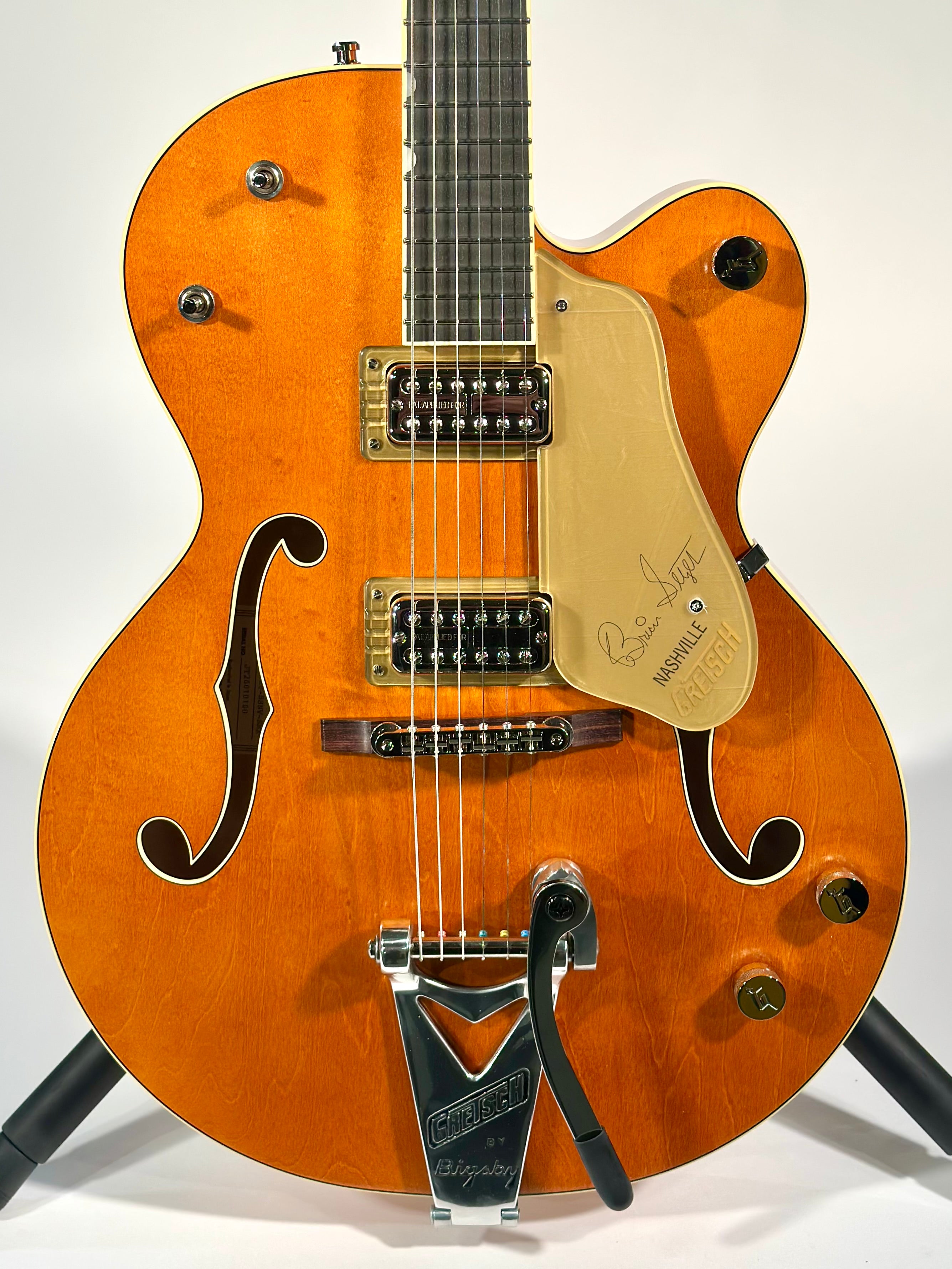 Gretsch G6120T-BSSMK Brian Setzer Signature Nashville Hollow Body '59 ''Smoke'' with Bigsby, Smoke Orange