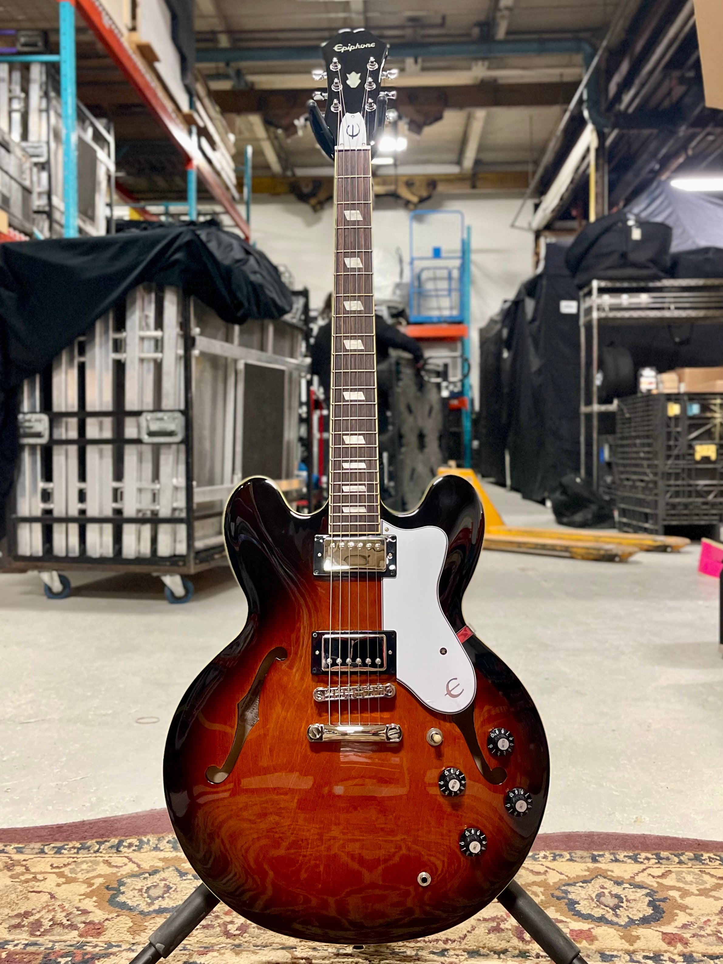 Epiphone Bonehead Riviera, Dark Tobacco Sunburst