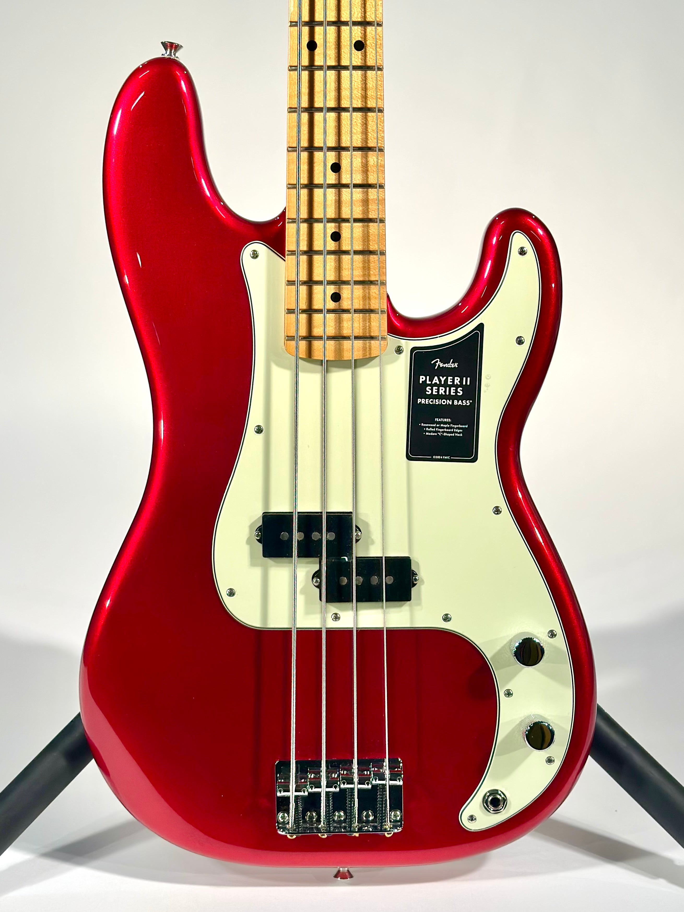 Fender 75th Anniversary Player II Precision Bass, Candy Apple Red