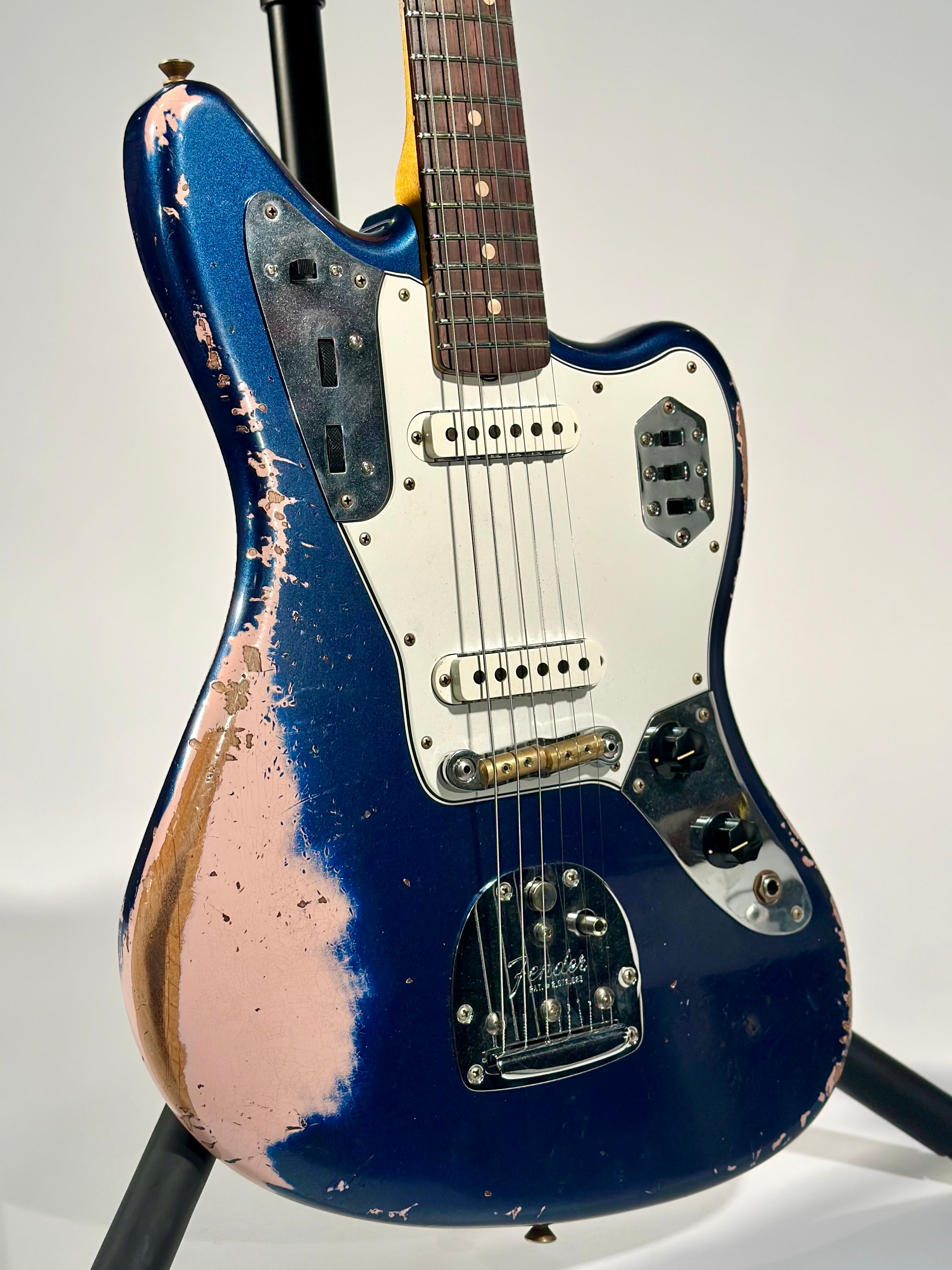 Fender Custom Shop 1962 Jaguar Heavy Relic, Baltic Blue over Shell Pink