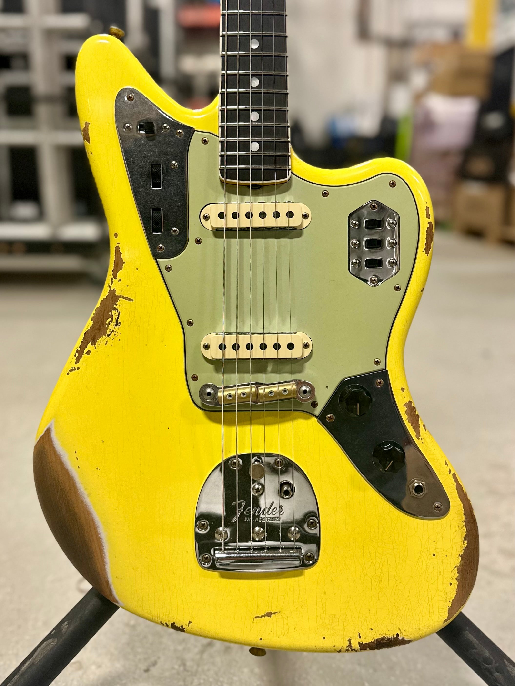 Fender Custom Shop 1965 Jaguar Heavy Relic, Faded Graffiti Yellow