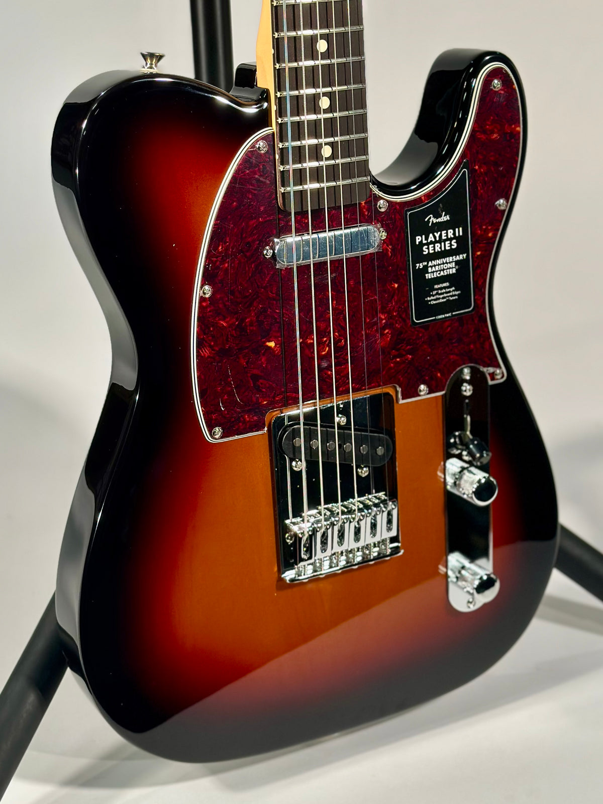 Fender 75th Anniversary Player II Baritone Telecaster, 3-Color Sunburst