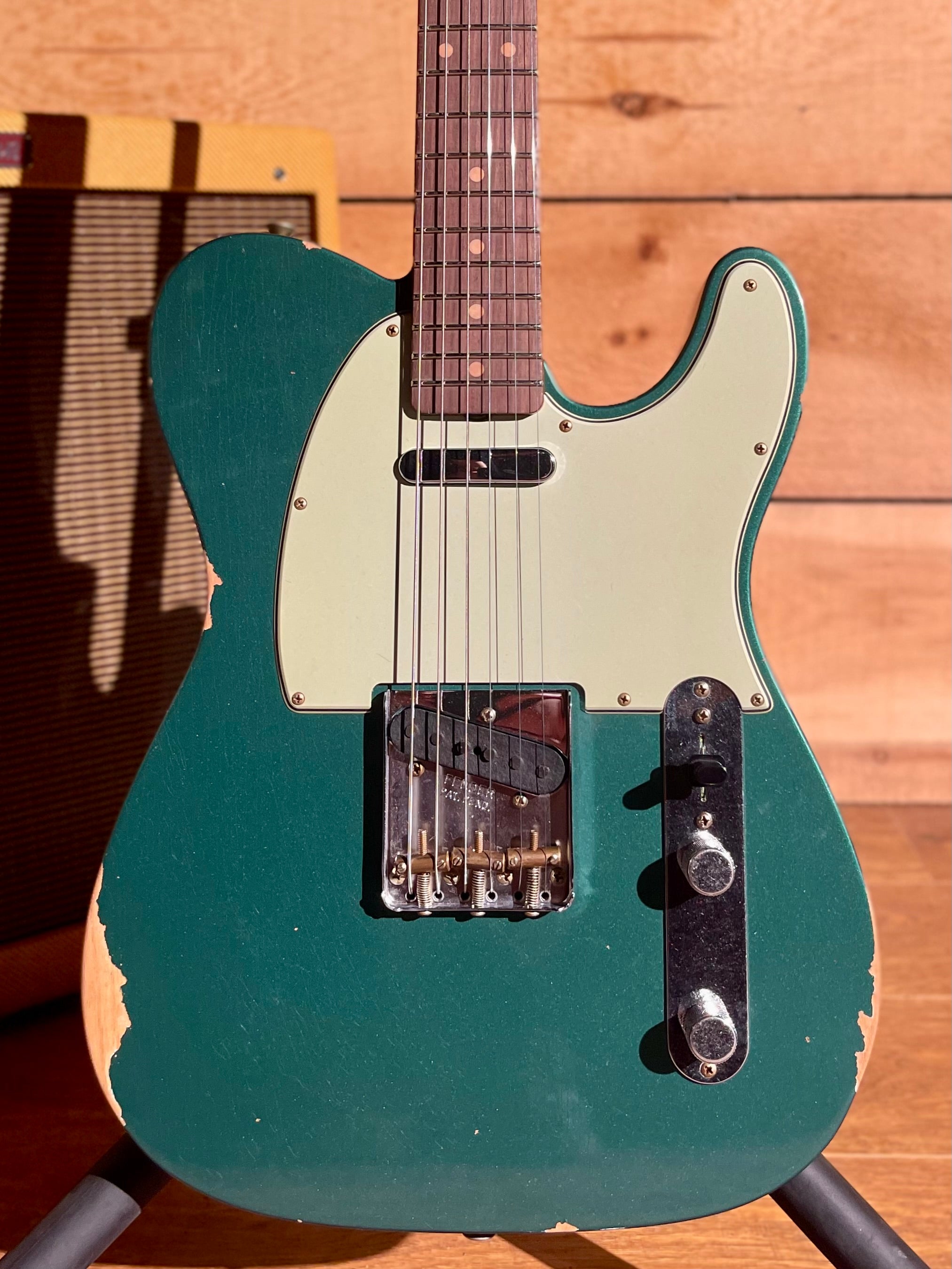 Fender Custom Shop Limited Edition 60 Telecaster Relic, Aged Sherwood Green Metallic