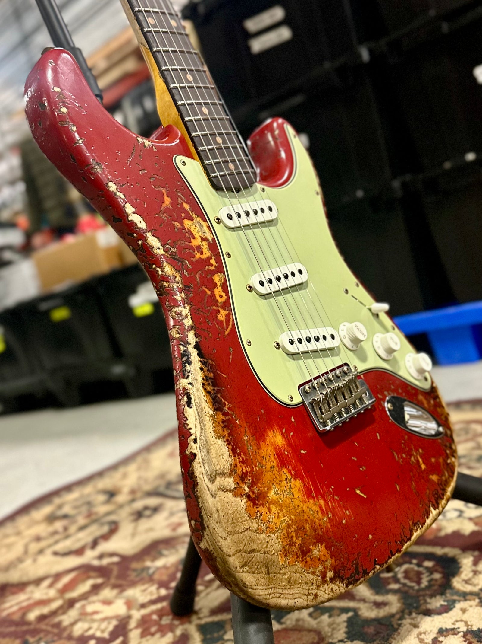 Fender Custom Shop 1961 Stratocaster Super Heavy Relic, Aged Dakota Red over 3-Color Sunburst