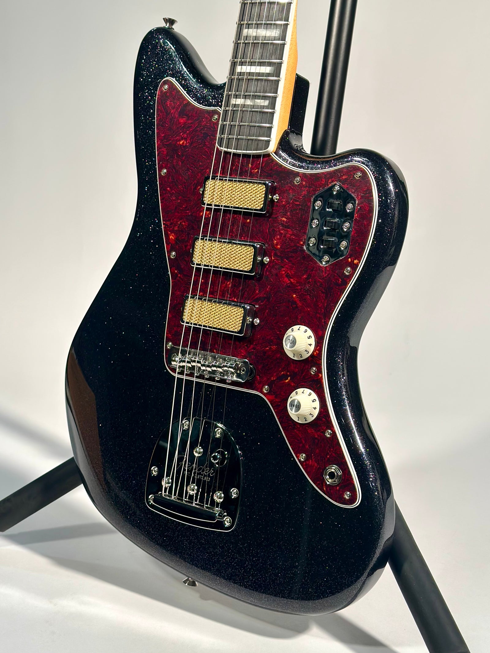 Fender Limited Edition Gold Foil Jazzmaster, Black Sparkle
