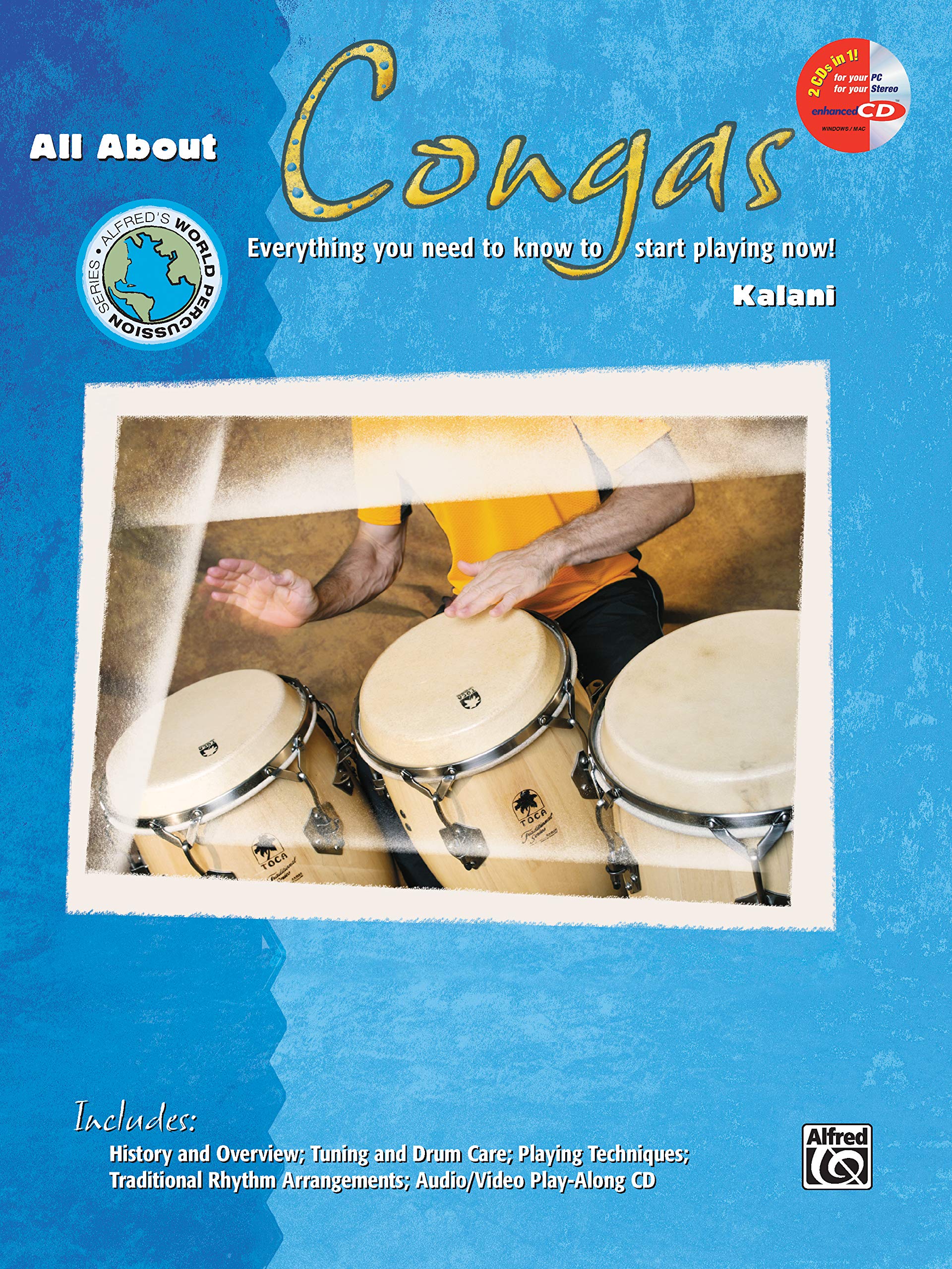 Alfred's All About Congas, Book and Online Audio by Kalani