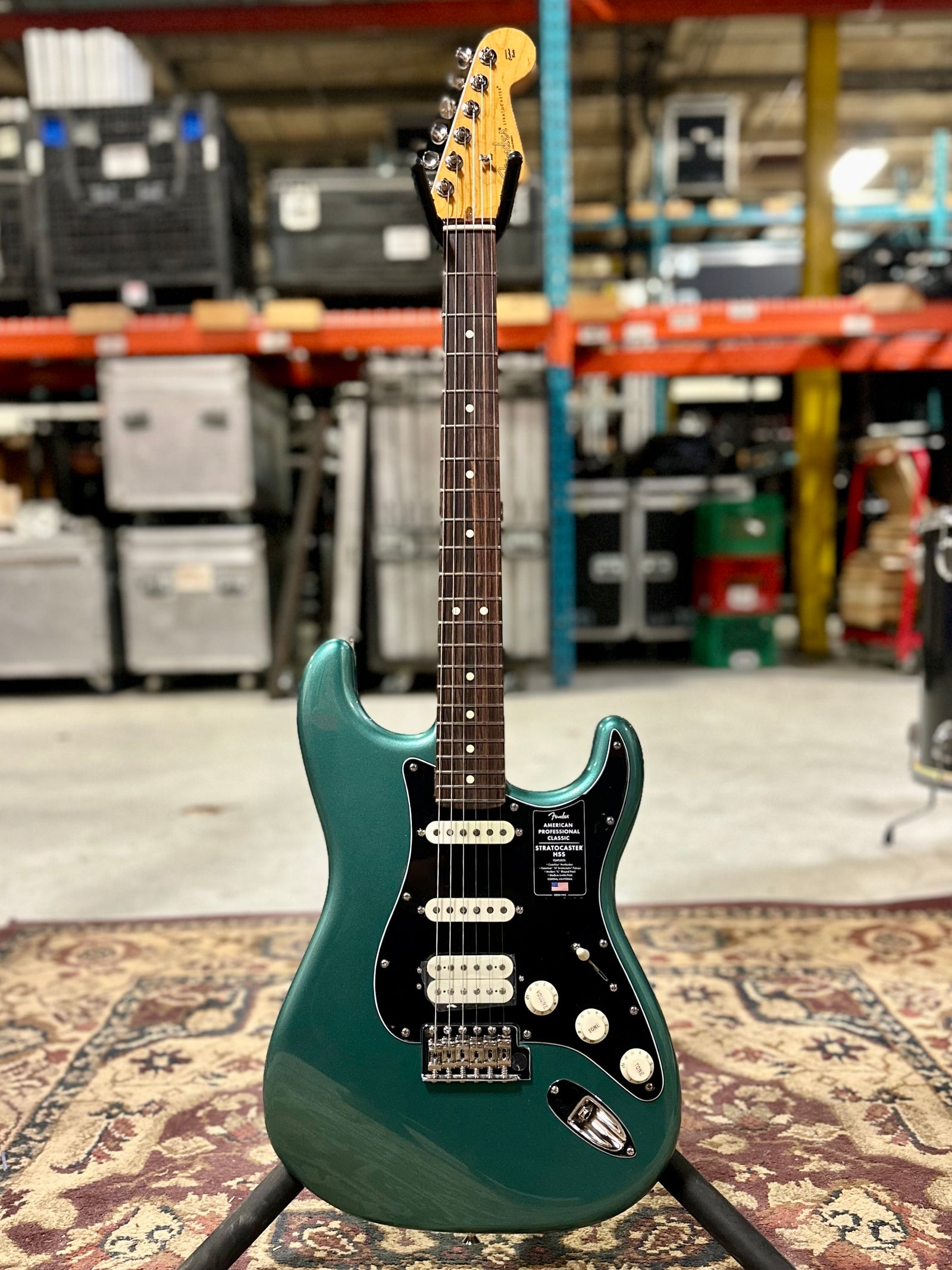 Fender American Professional Classic Stratocaster, Faded Sherwood Green Metallic