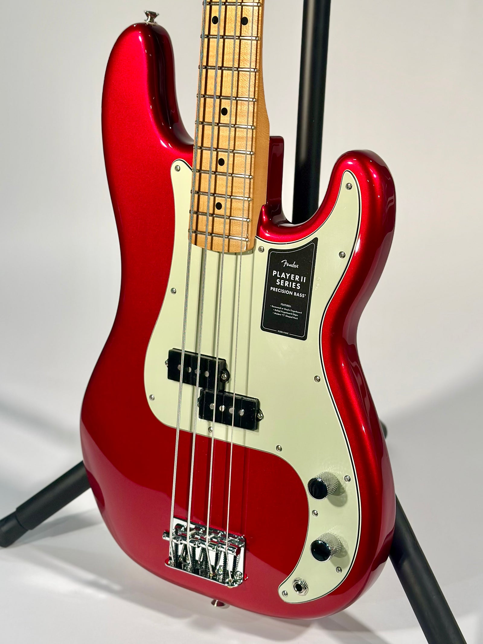 Fender 75th Anniversary Player II Precision Bass, Candy Apple Red