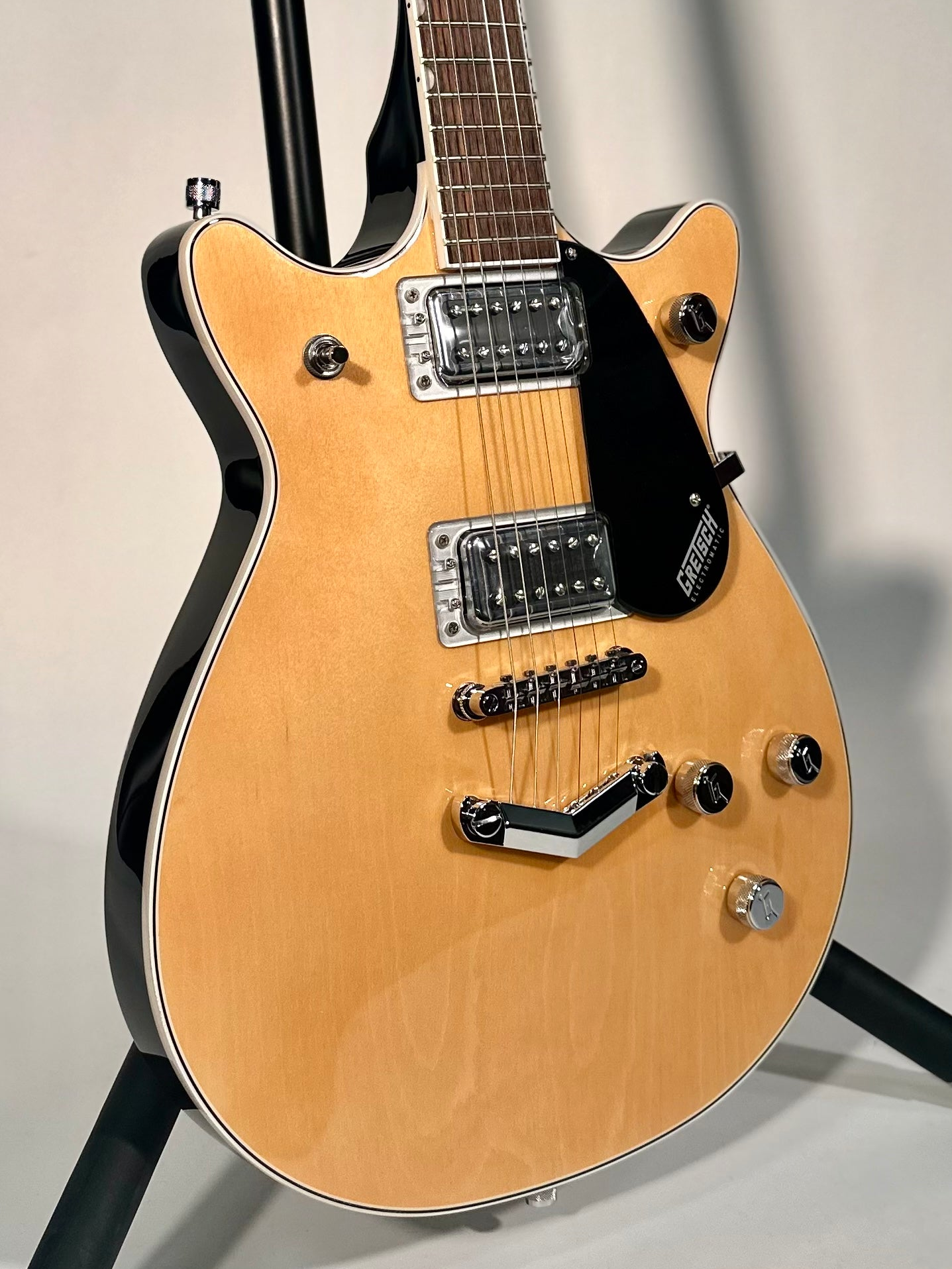 Gretsch G5222 Electromatic Double Jet BT with V-Stoptail, Aged Natural