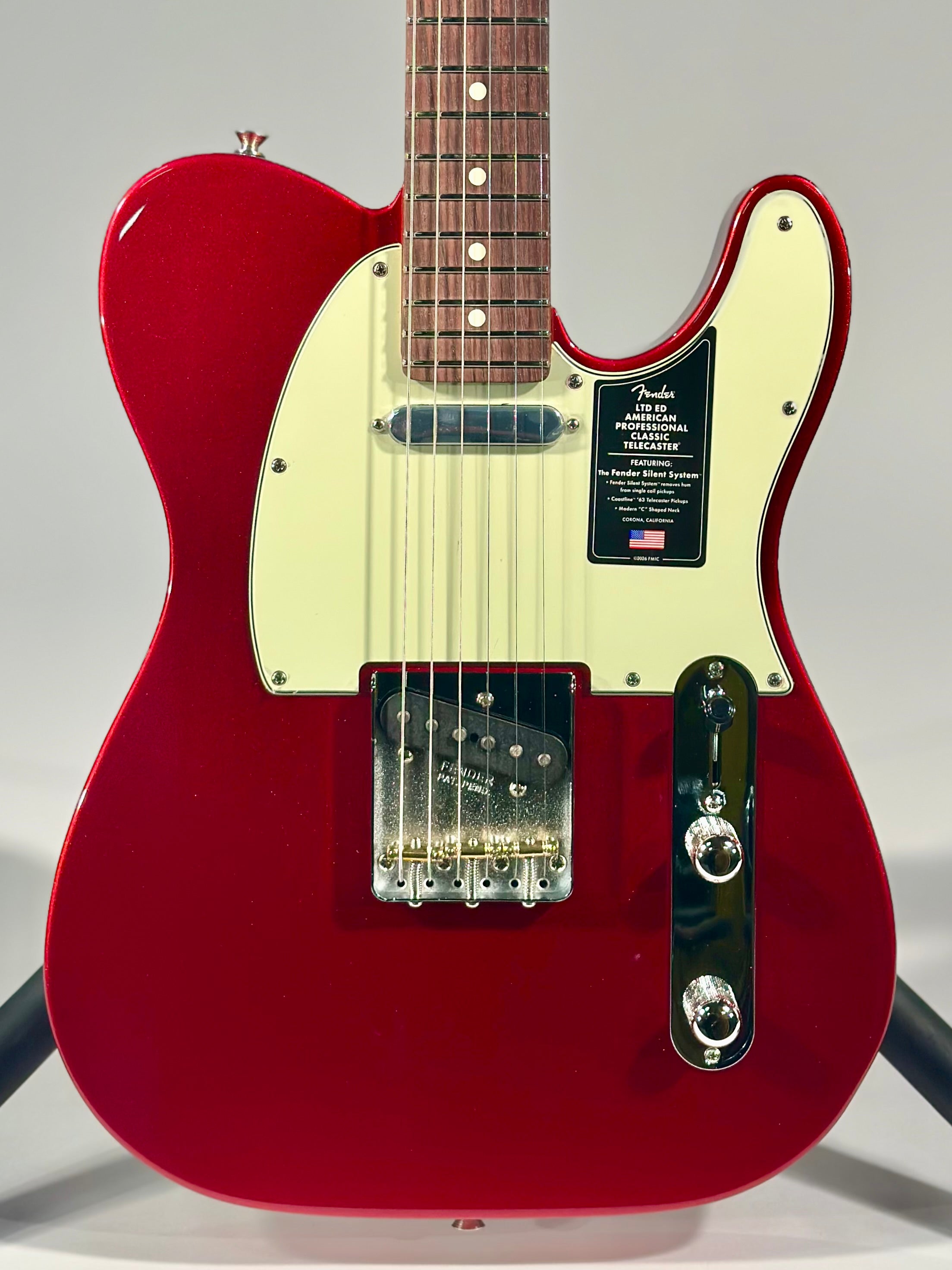 Fender Limited Edition American Professional Classic Silent System Telecaster, Candy Apple Red