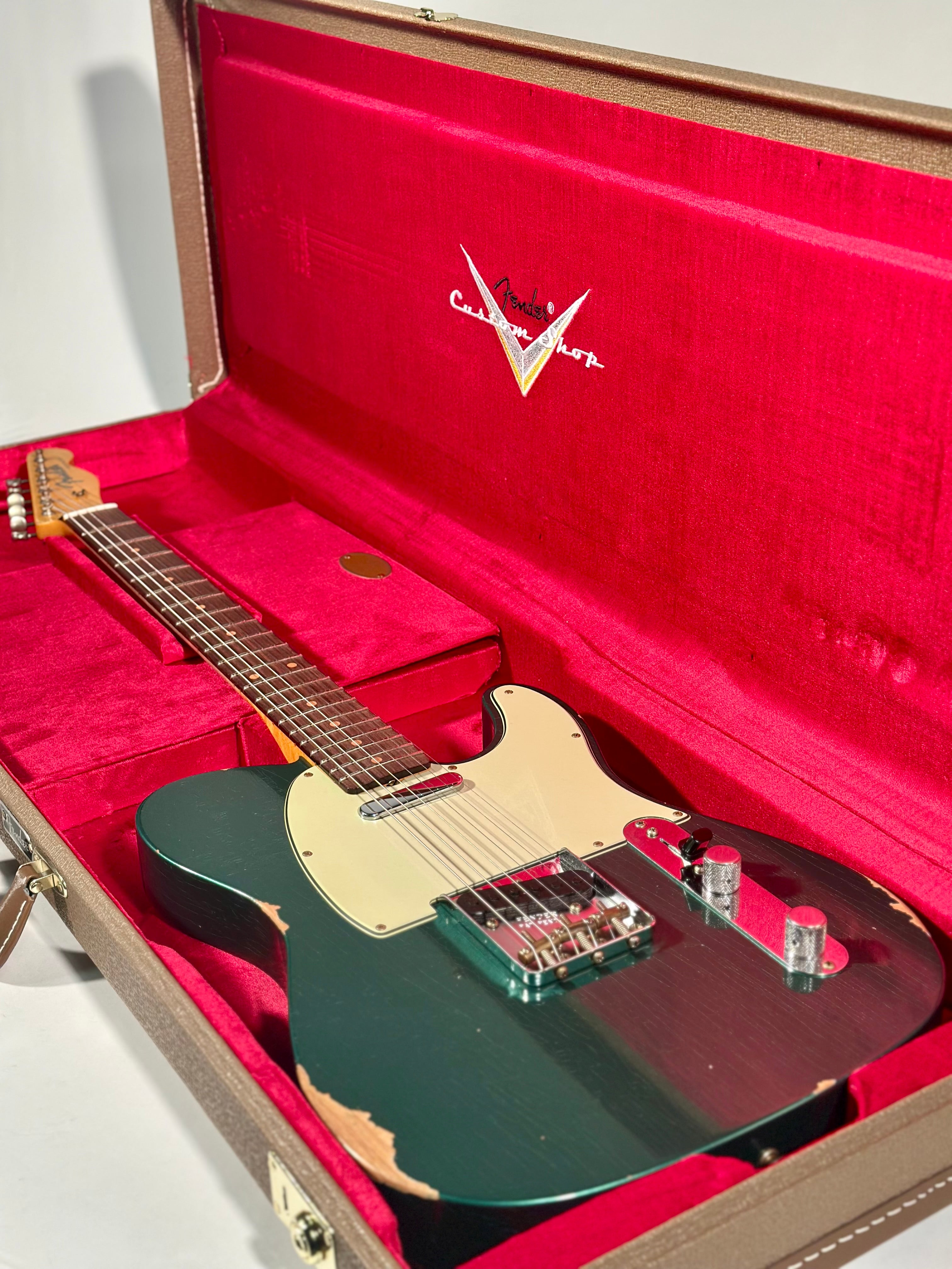 Fender Custom Shop Limited Edition 1960 Telecaster Relic, Aged Sherwood Green Metallic