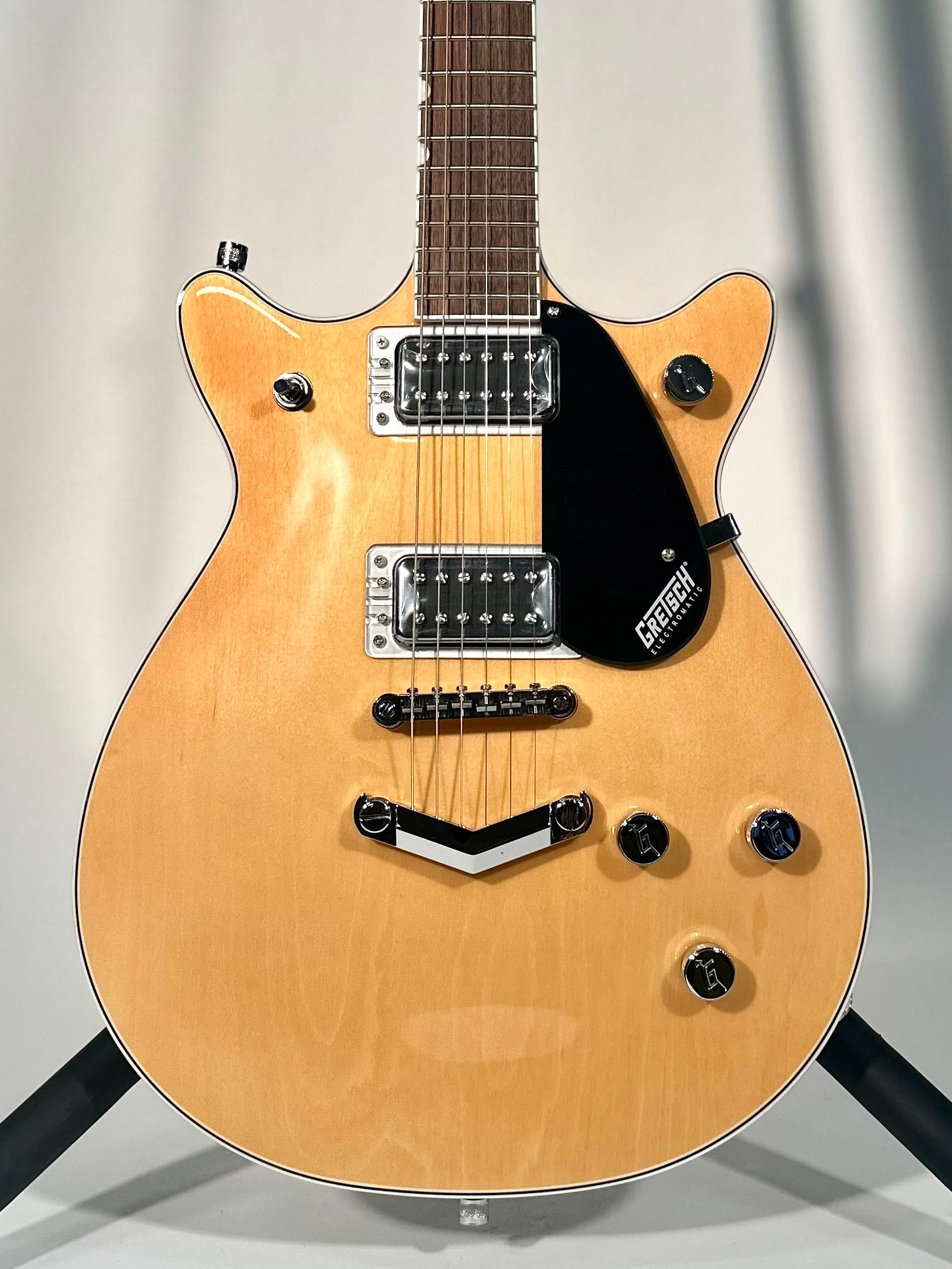 Gretsch G5222 Electromatic Double Jet BT with V-Stoptail, Aged Natural