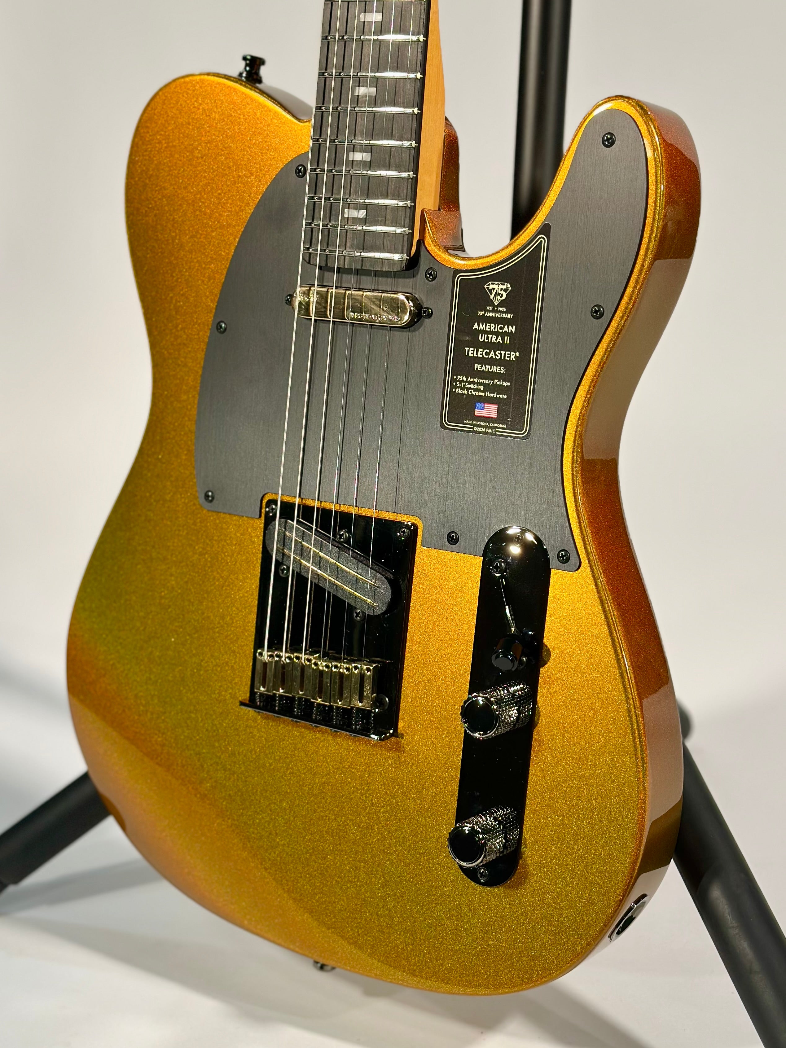 Fender 75th Anniversary American Ultra II Telecaster, Liquid Gold
